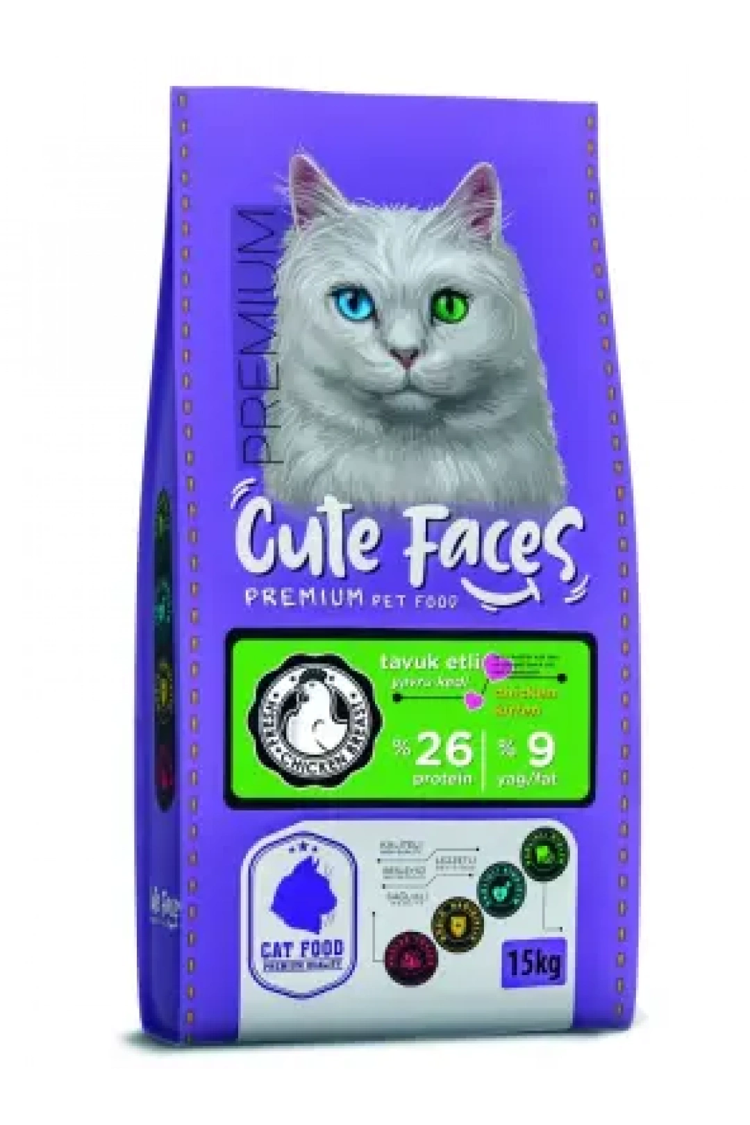 Cute Faces Premium Kitten Cat 26/9 Chicken