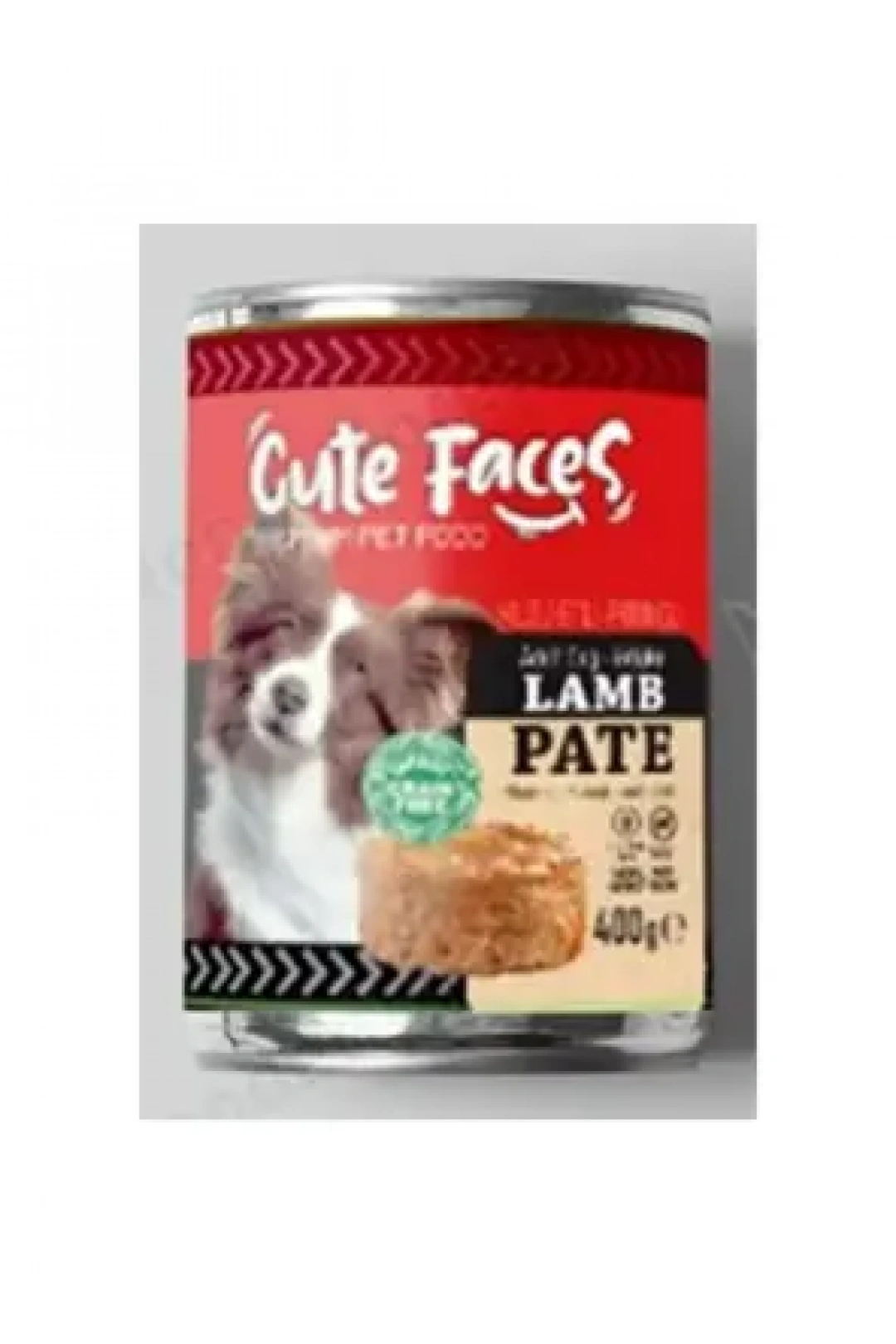 Cute Faces Tahılsız Pate Kuzu Etli Pirinçli Köpek Konserve 400 gr