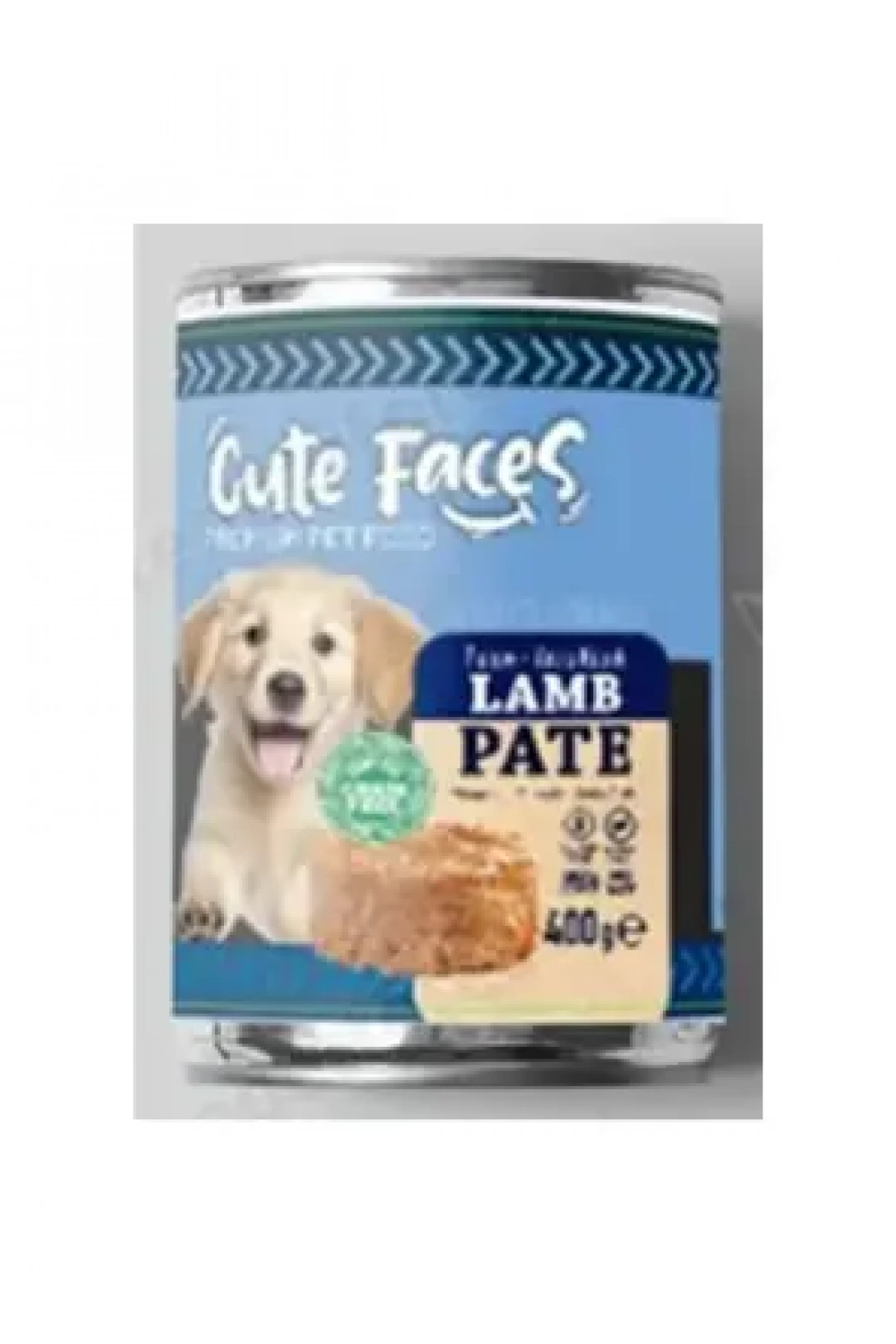 Cute Faces Tahılsız Pate Kuzu Etli Pirinçli Yavru Köpek Konserve 400 gr
