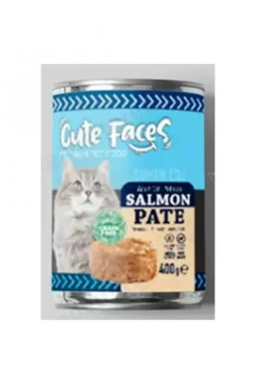 Cute Faces Tahılsız Pate Somonlu Kedi Konserve 400 gr