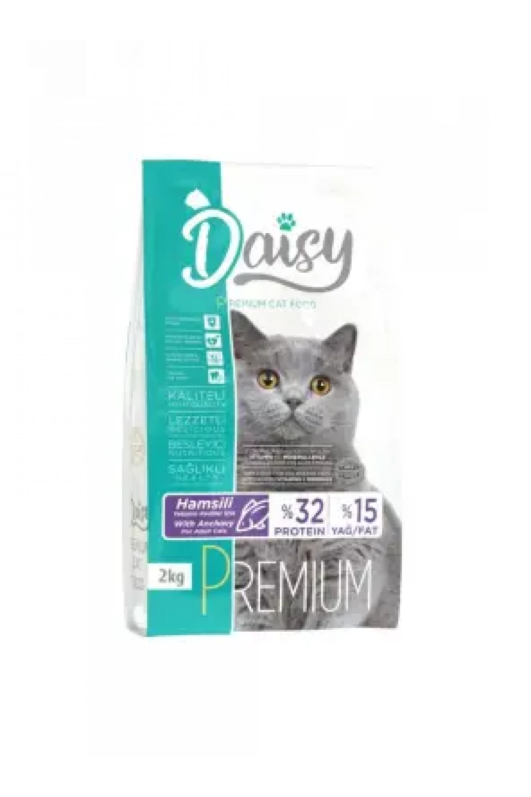 Daisy Premium Hamsi Etli Yetişkin Kedi Maması 2 Kg