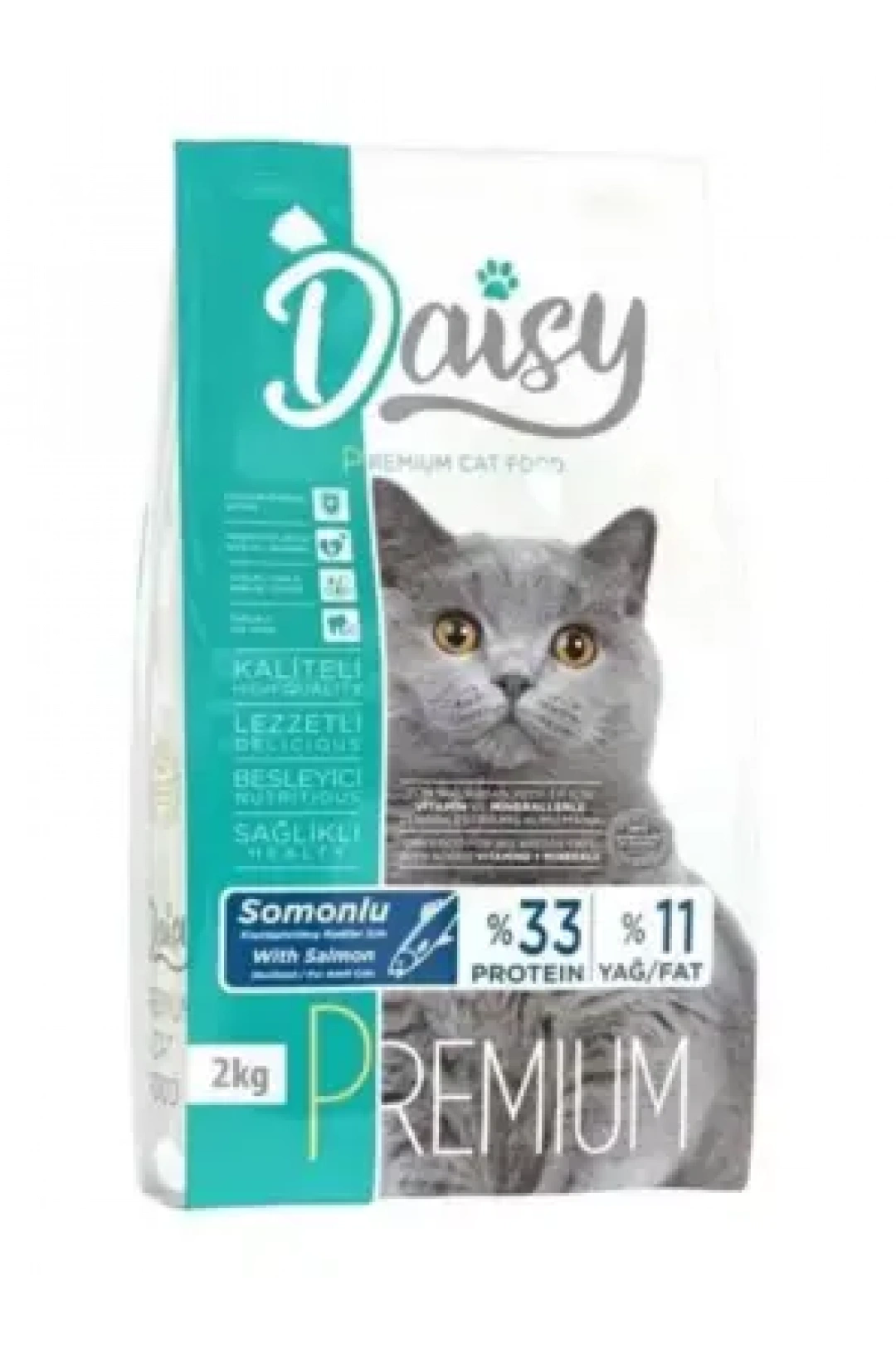 Daisy Premium Somonlu Kısırlaştırılmış Kedi Maması 2 kg