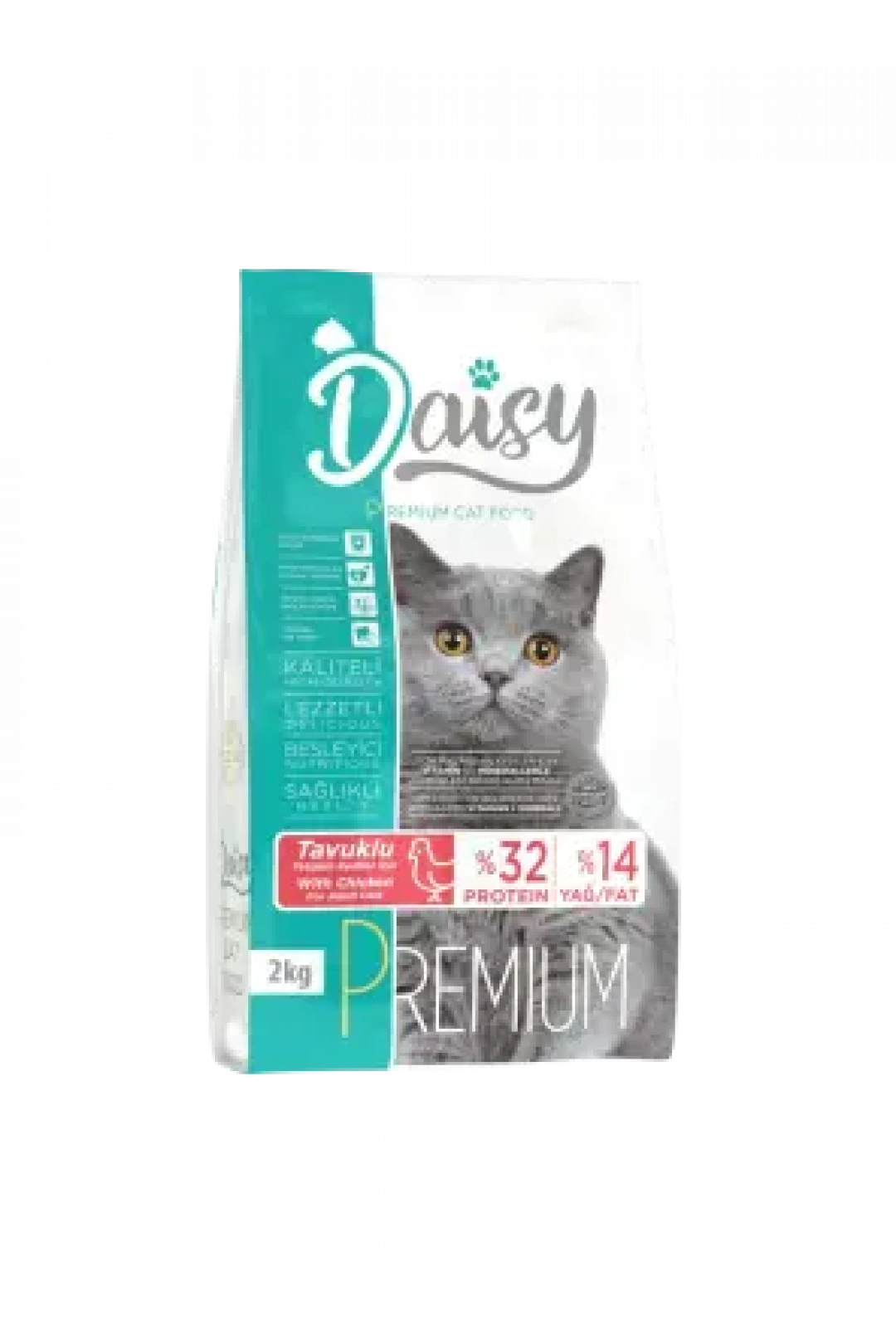 Daisy Premium Tavuk Etli Yetişkin Kedi Maması 2 Kg