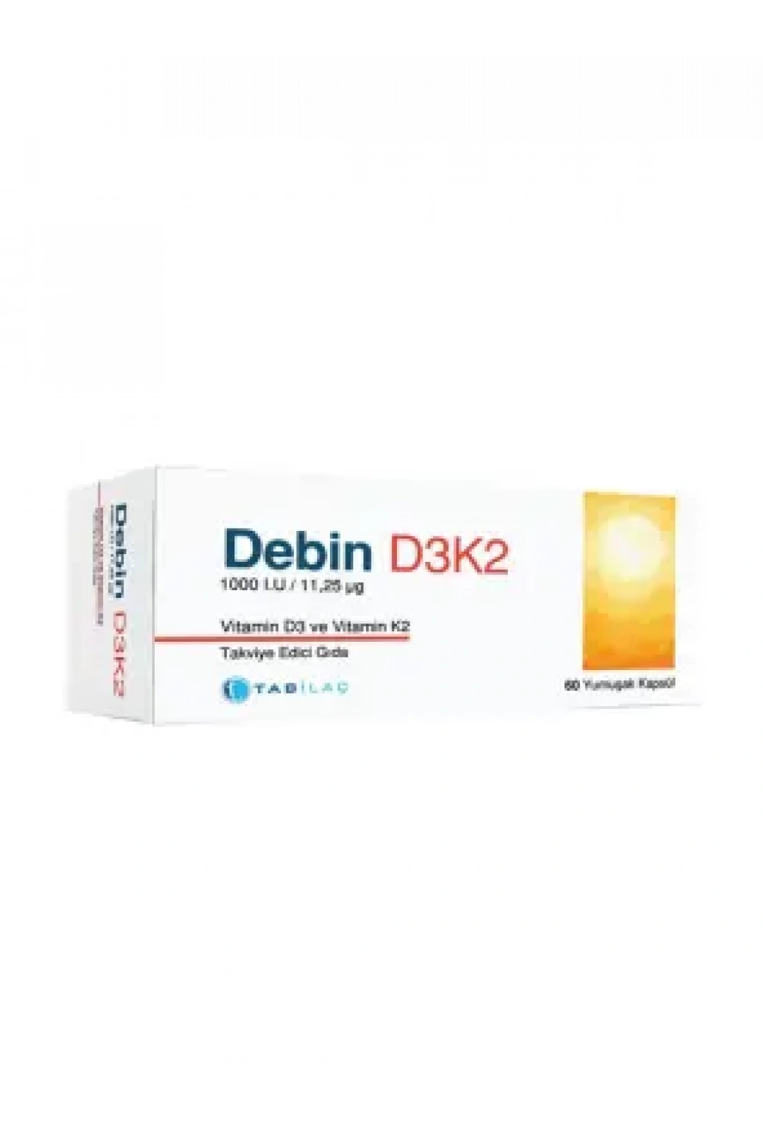 Debin D3K2 Vitamin 60 Yumuşak Kapsül