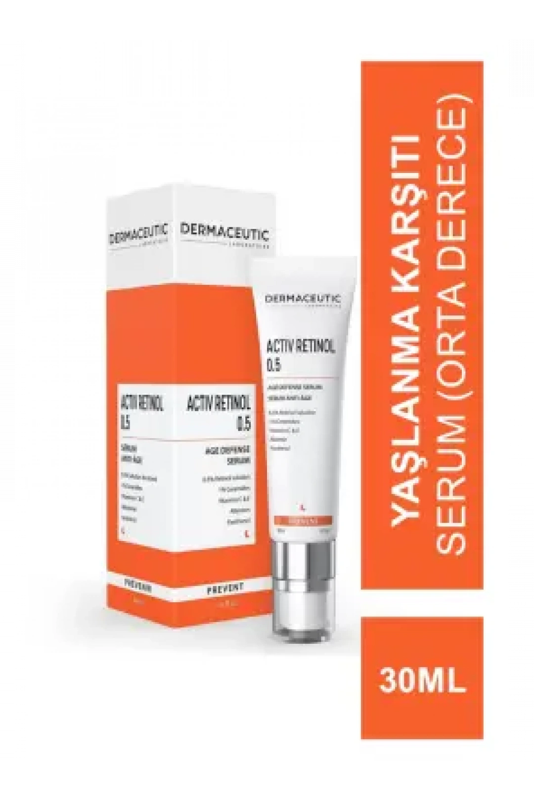 Dermaceutic Activ Retinol 0.5 Anti-age 30 ml - Yaşlanma Karşıtı Serum -Orta Derece-