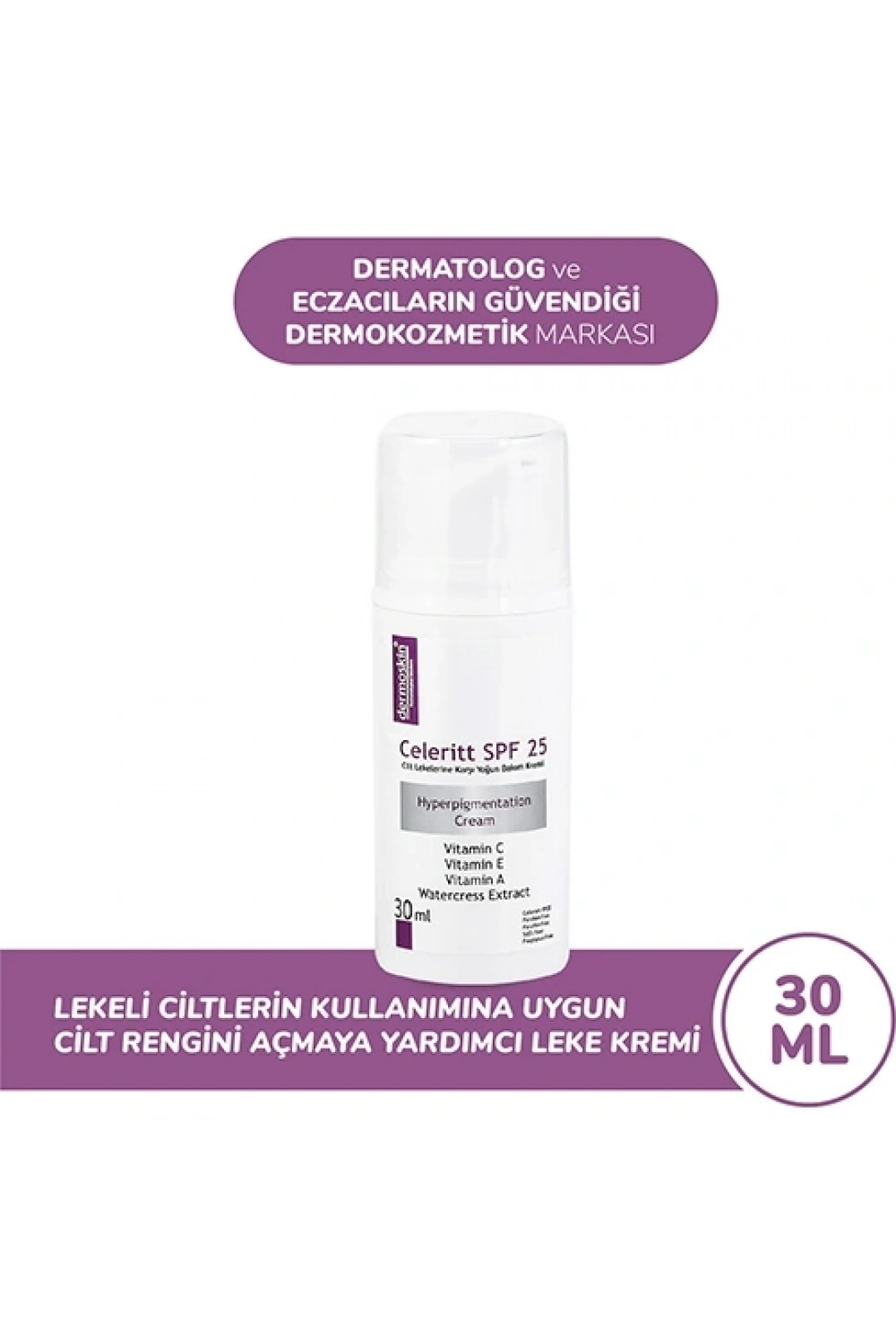Dermoskin Celeritt SPF 25 Cream 30 ml Bakım Kremi