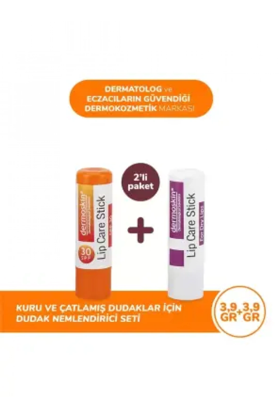 Dermoskin Lip Care Stick Spf30+ 2li Kofre