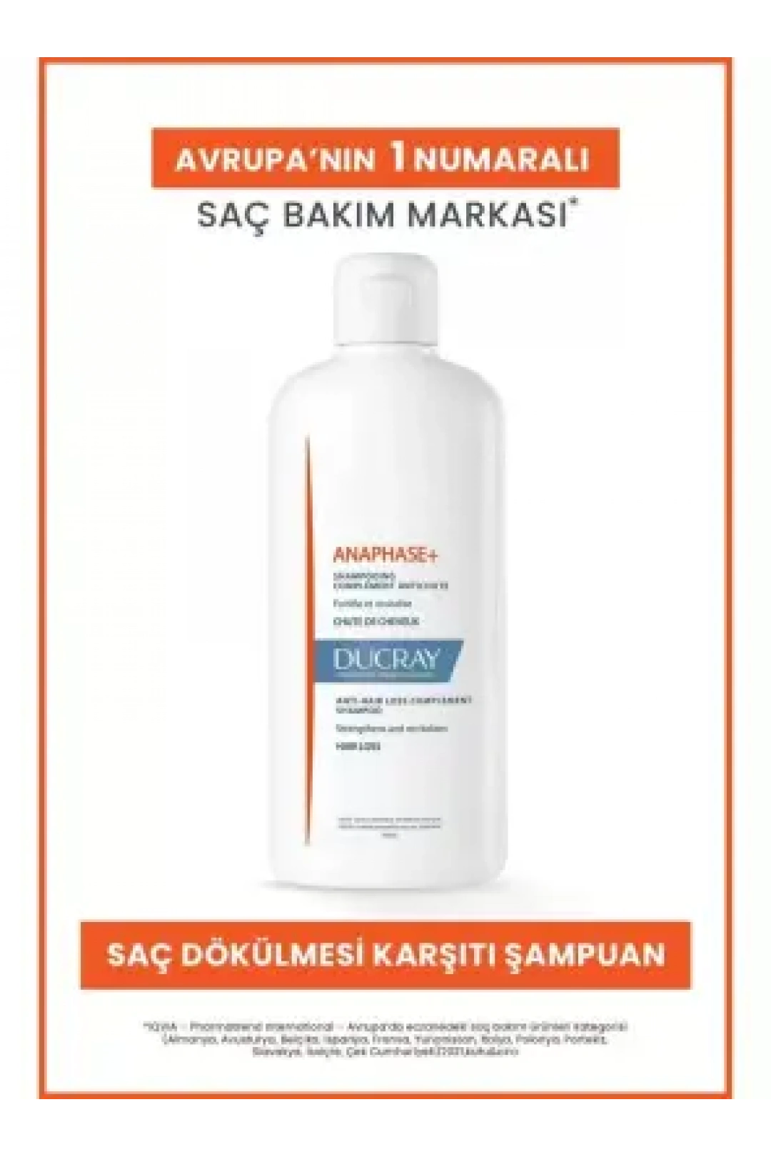Ducray Anaphase+ Saç Dökülmesi Karşıtı Şampuan 400ml