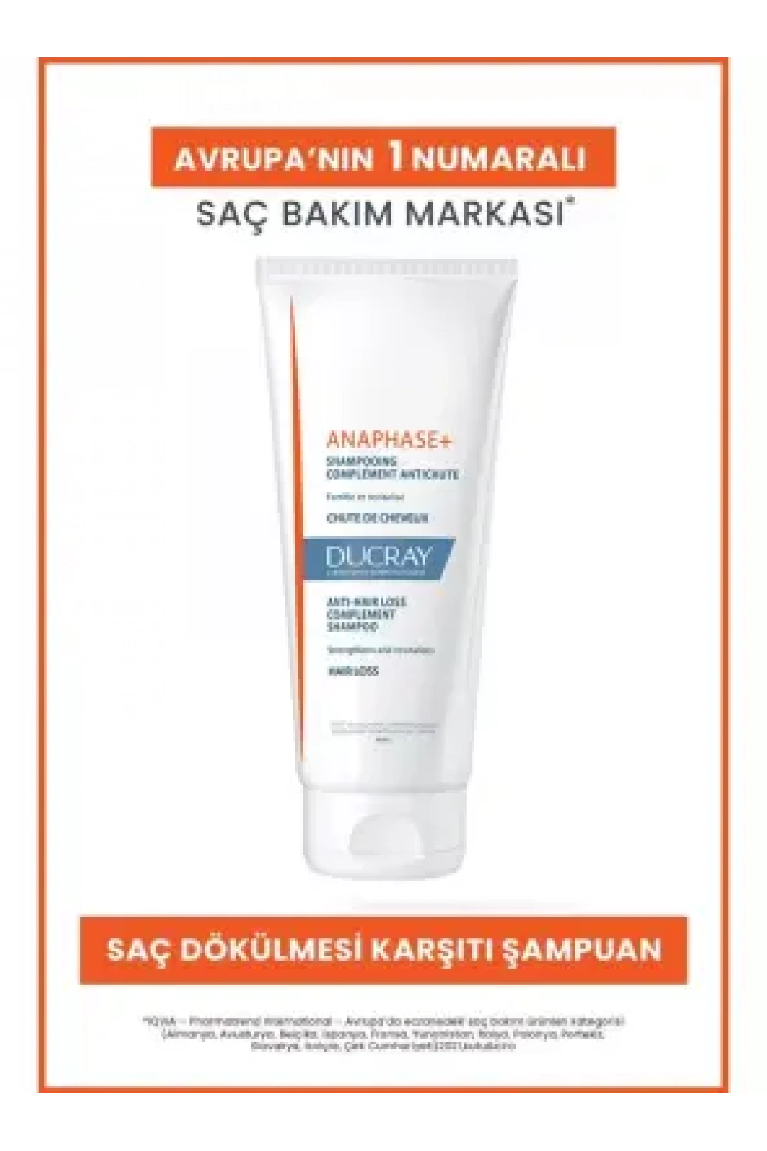 Ducray Anaphase+ Shampoo Saç Dökülmesi Karşıtı Şampuan 200ml