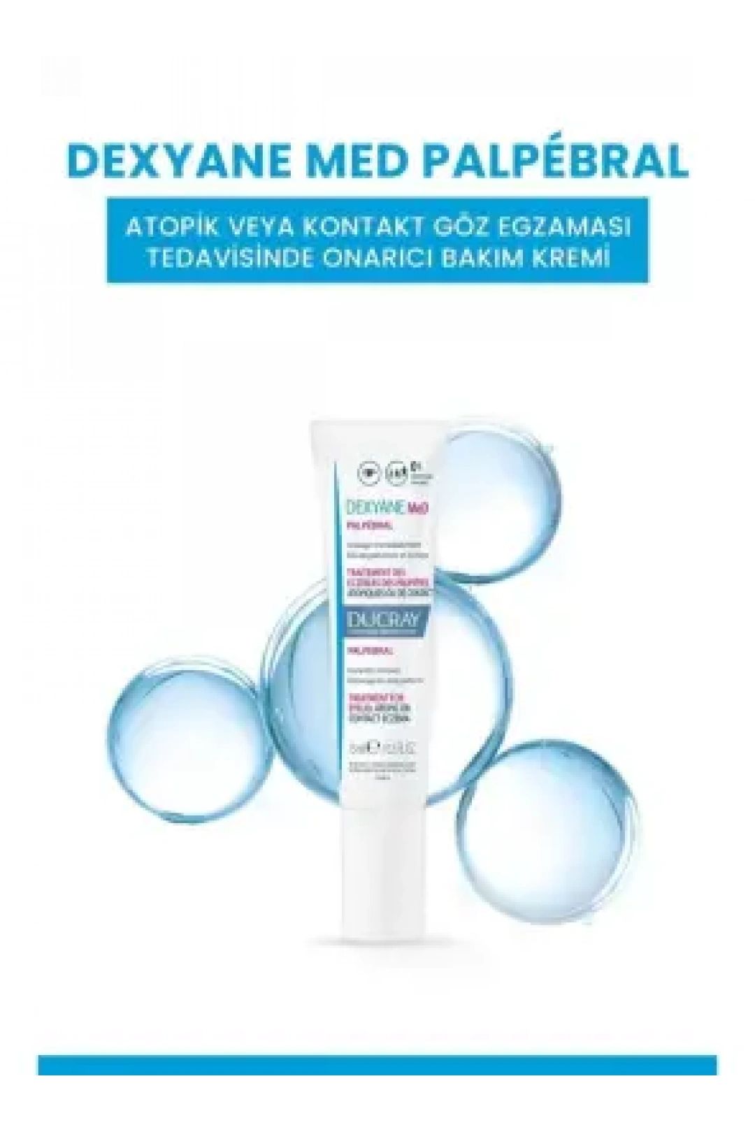 Ducray Dexyane Med Palpebral Atopik veya Kontakt Göz Egzaması Tedavisinde Onarıcı Bakım Kremi 15 ml