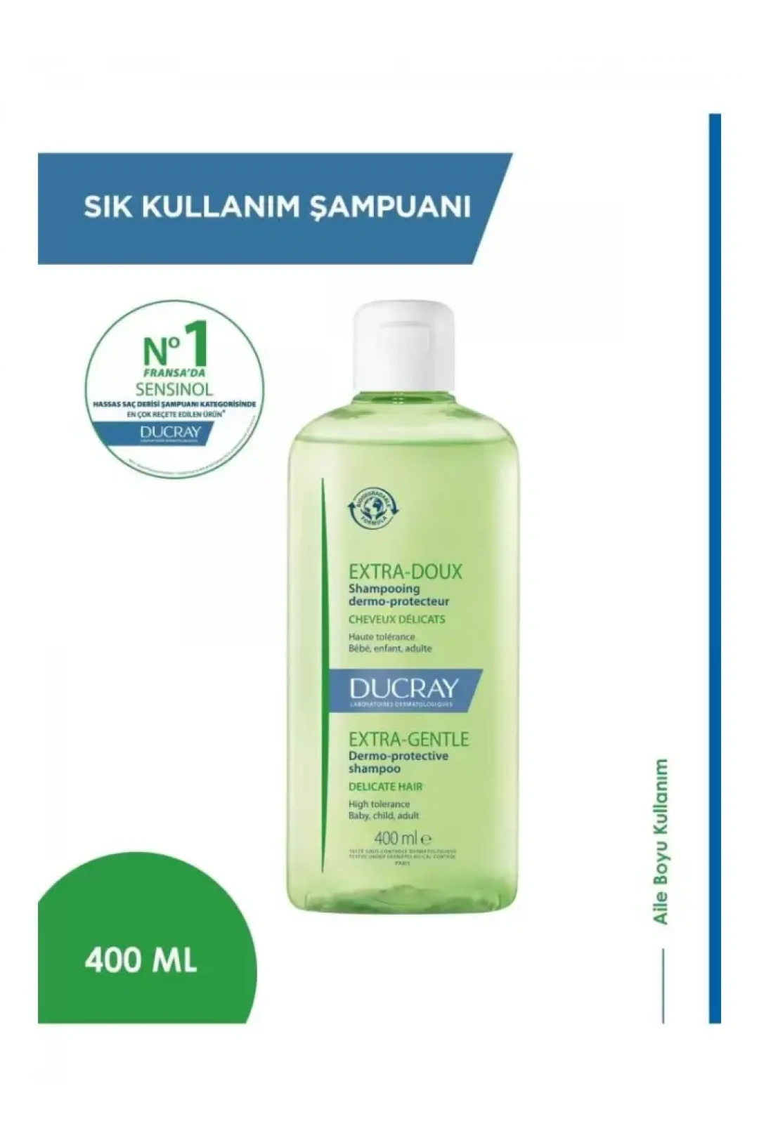 Ducray Extra Doux Shampoo Günlük Şampuan