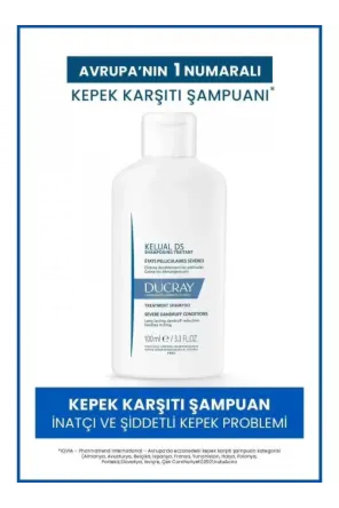 Ducray Kelual DS İnatçı ve Şiddetli Kepek Karşıtı Şampuan 100 ml