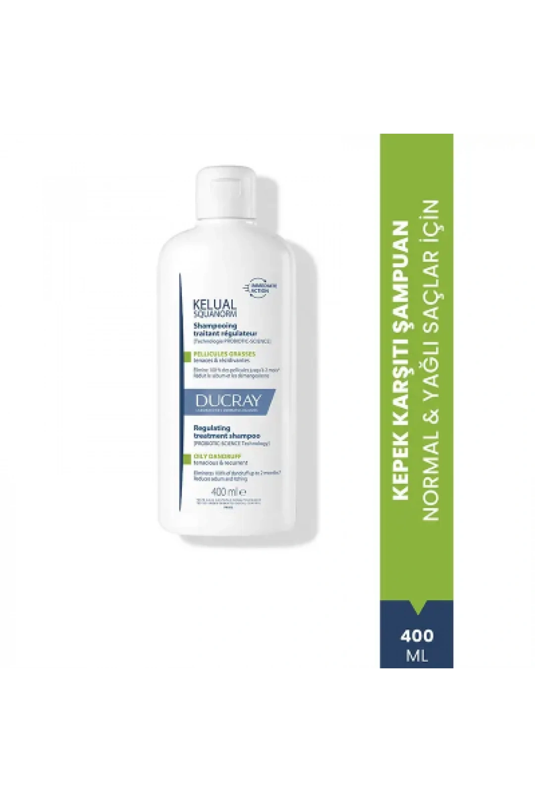 Ducray Kelual Squanorm Normal ve Yağlı Saçlar İçin Kepek Karşıtı Şampuan 400 ml