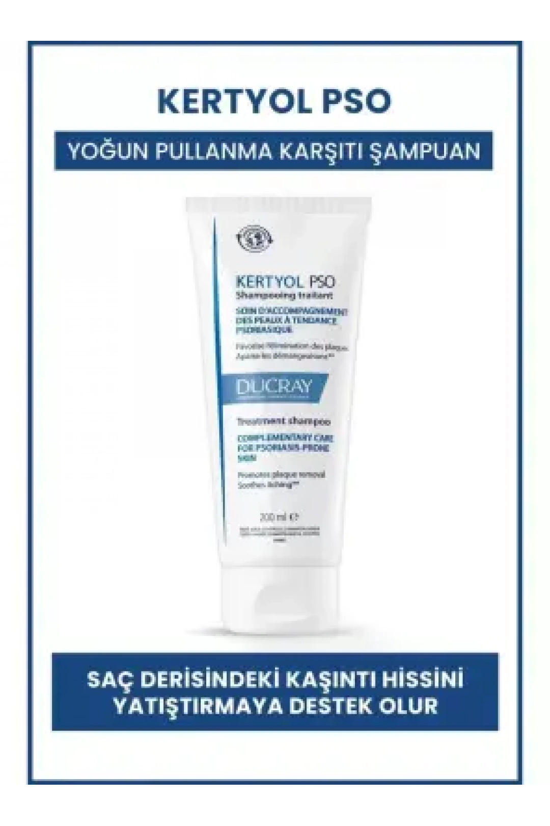 Ducray Kertyol PSO Yoğun Pullanma Karşıtı Şampuan 200ml