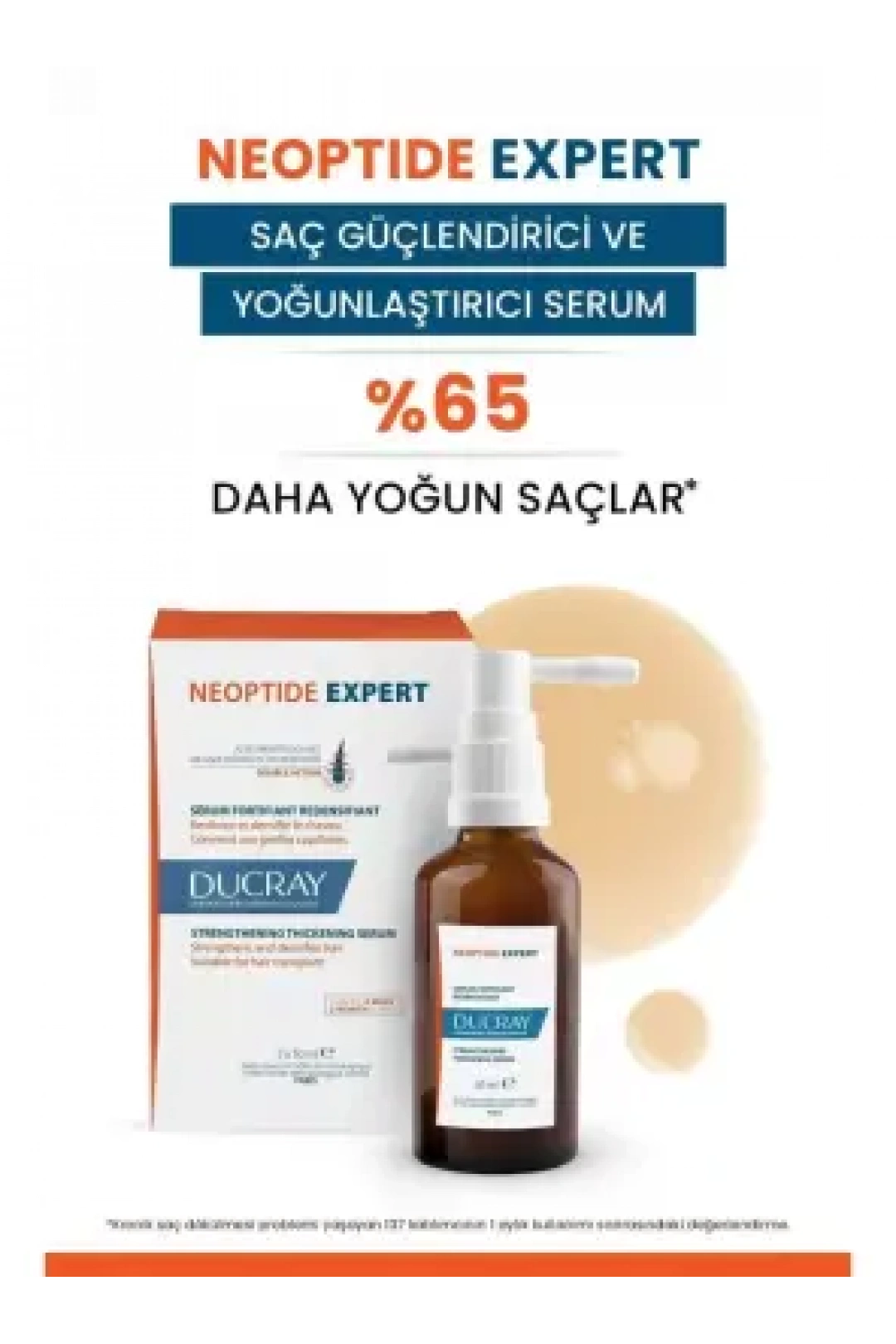 Ducray Neoptide Expert Saç Güçlendirici ve Yoğunlaştırıcı Serum 2x50ml