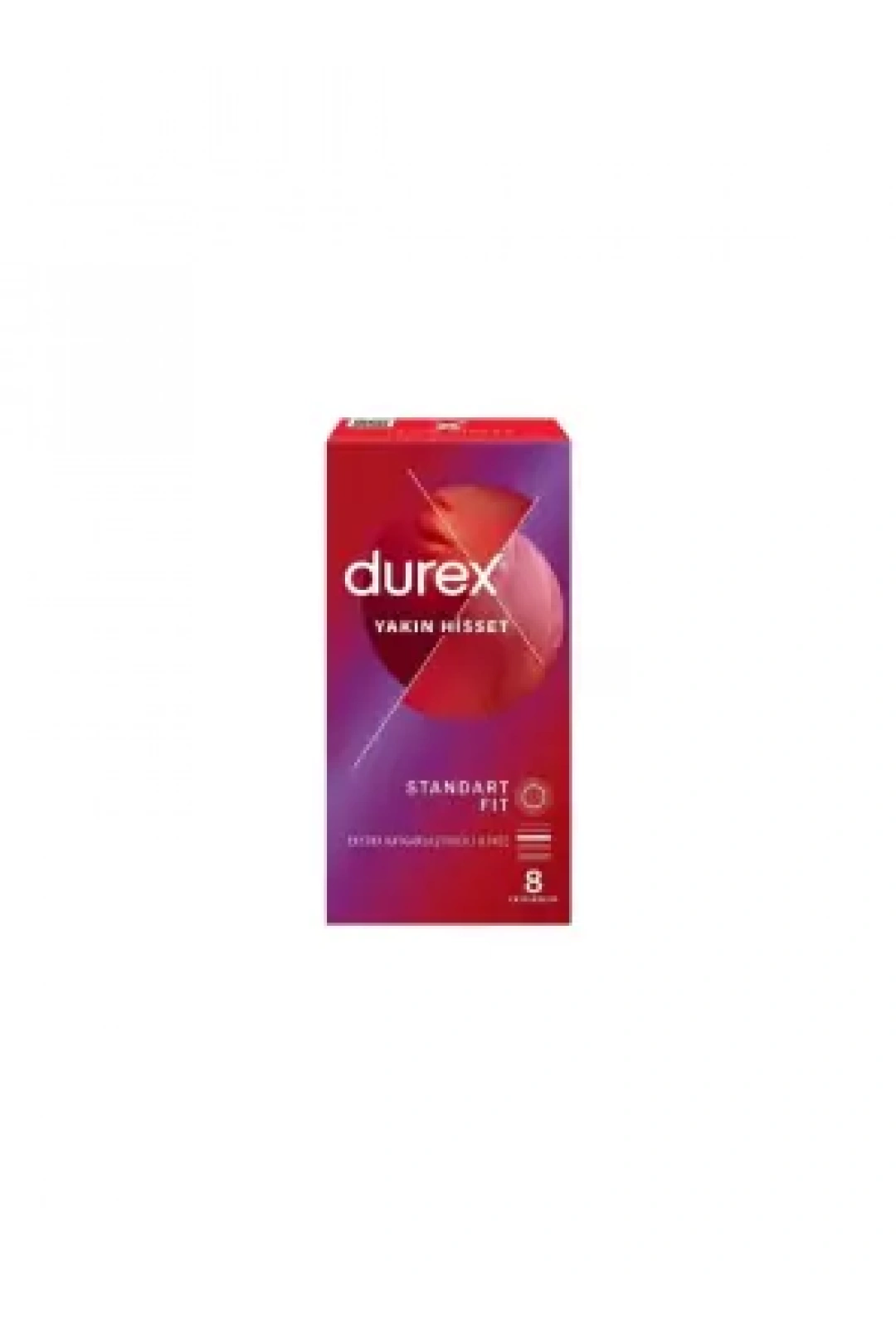 Durex Yakın Hisset Standart Fit 8 Adet Prezervatif