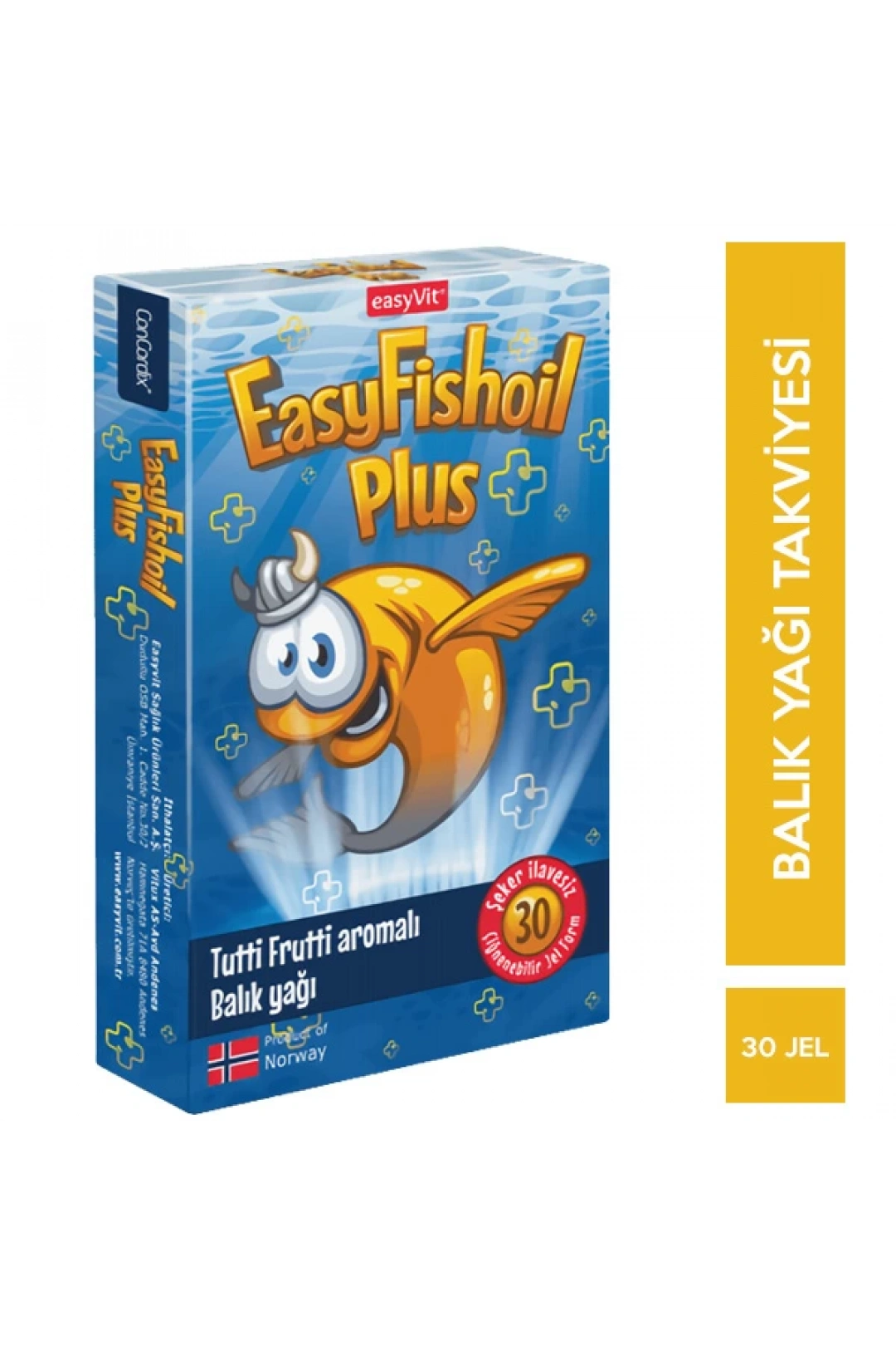 EasyFishoil Plus Omega 3 - Tutti Frutti - Çiğnenebilir 30 Jel Tablet