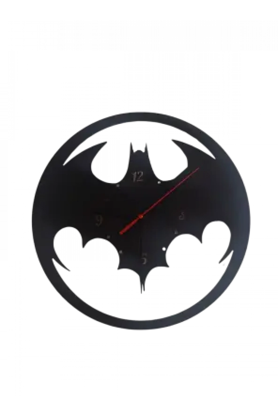 Ebruli Sanat Tasarım Batman Temalı Ahşap Duvar Saati