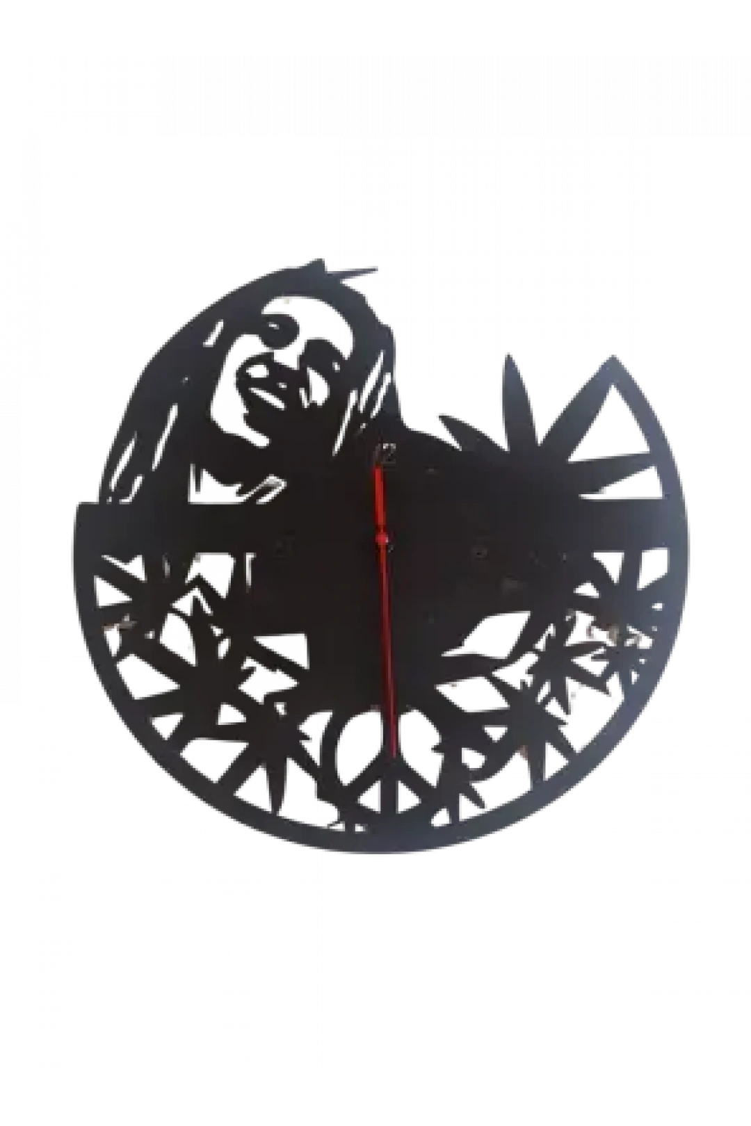 Ebruli Sanat Tasarım Bob Marley Temalı Ahşap Duvar Saati