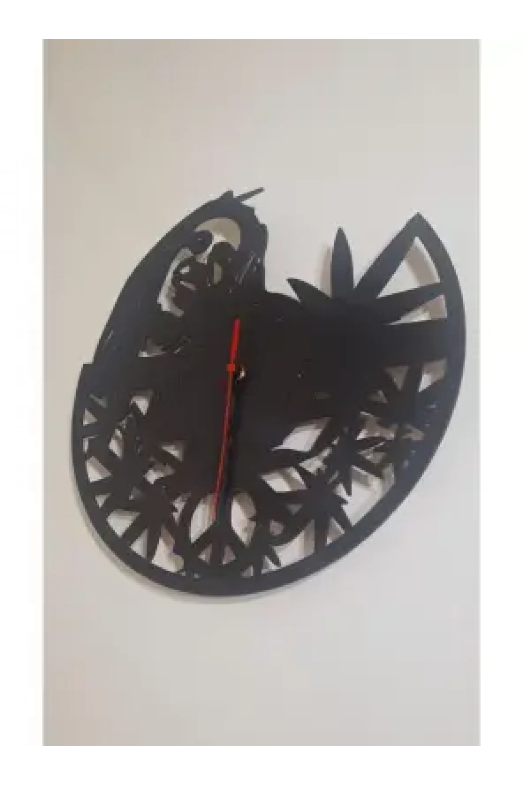 Ebruli Sanat Tasarım Bob Marley Temalı Özel Tasarım Ahşap Duvar Saati Duvar Dekorasyonu