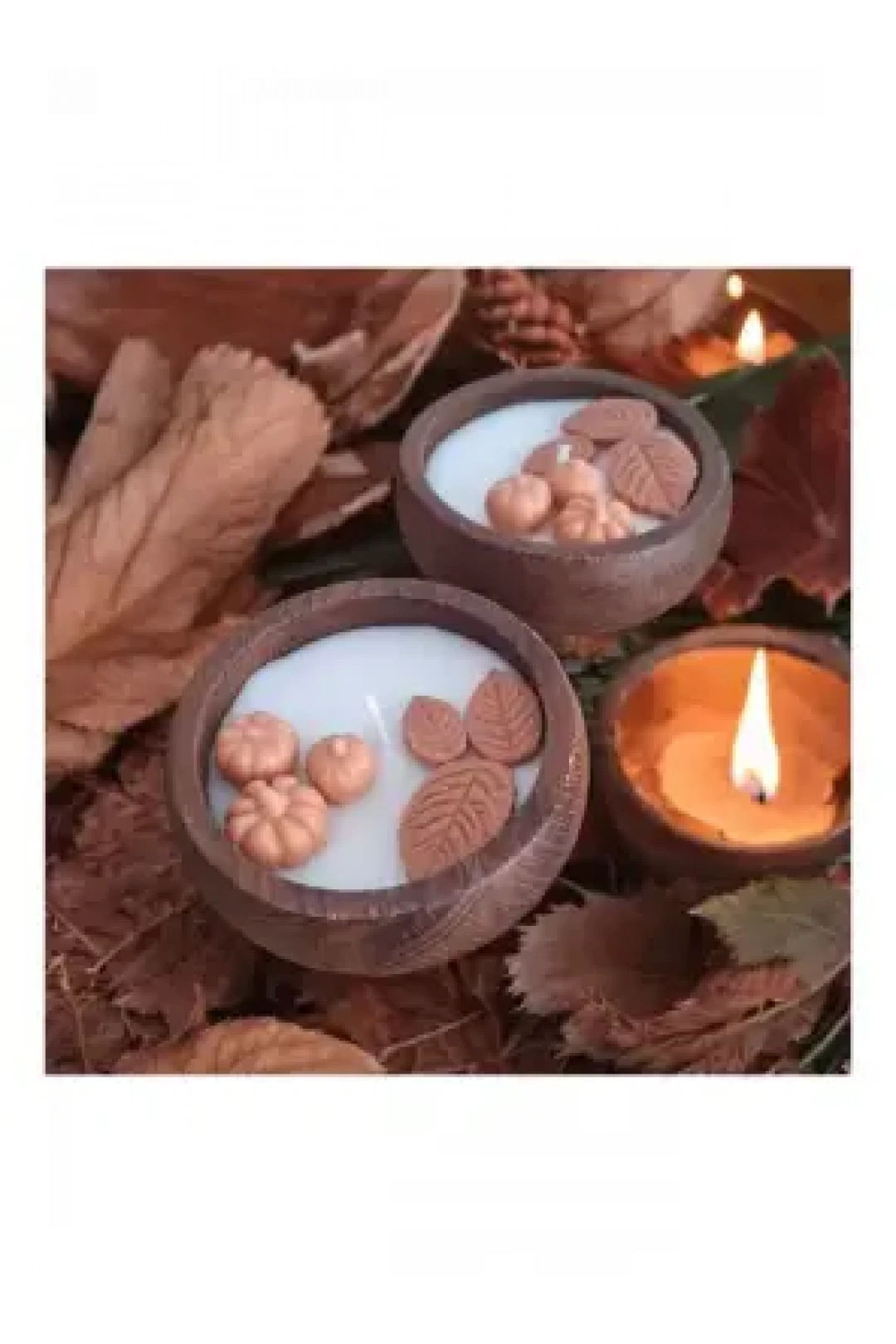 Ebruli Sanat Tasarım Hallowen Temalı Özel Tasarım Soya Wax Mum