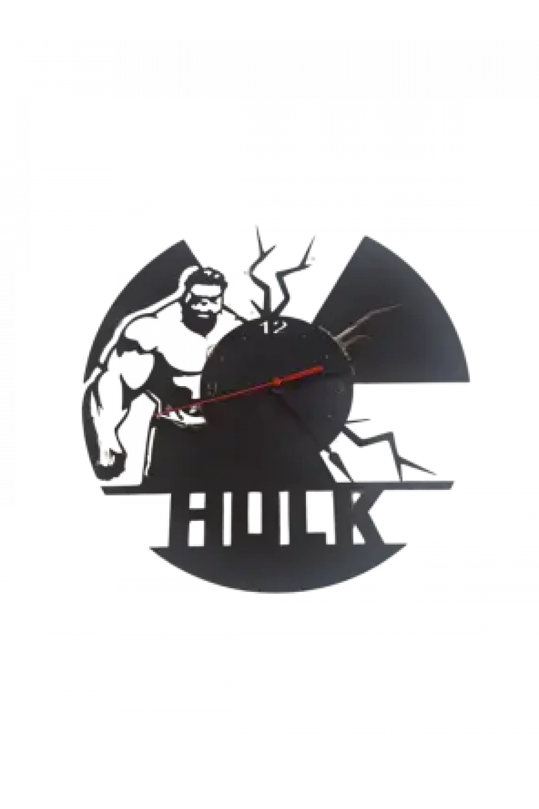 Ebruli Sanat Tasarım Hulk Temalı Ahşap Duvar Saati