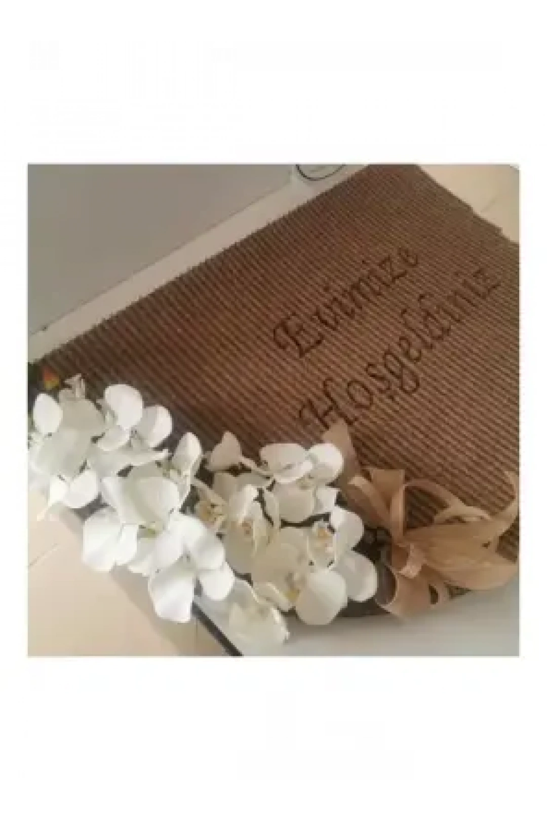 Ebruli Sanat Tasarım Kapı Paspası ( Evimize Hoşgeldiniz )