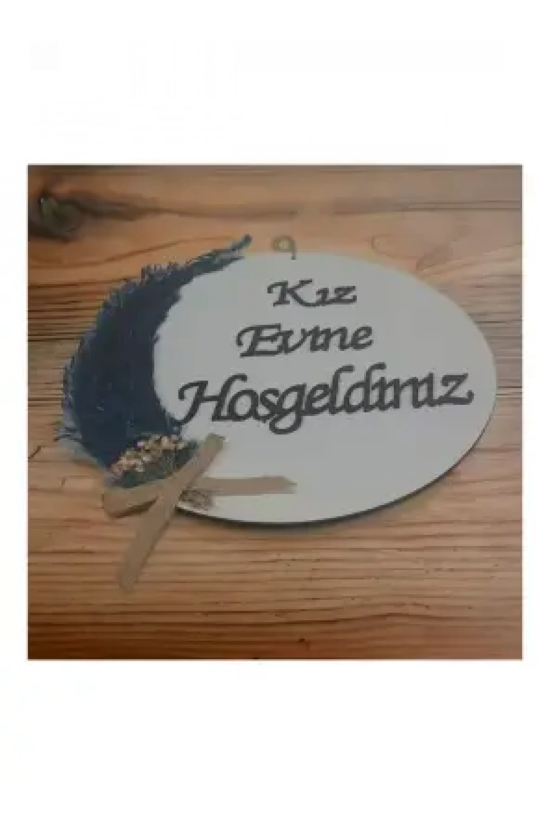 Ebruli Sanat Tasarım Kız Evine Hoşgeldiniz Kapı Süsü