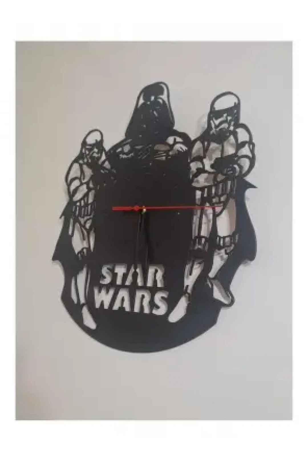 Ebruli Sanat Tasarım Starwars Özel Tasarım Ahşap Duvar Saati