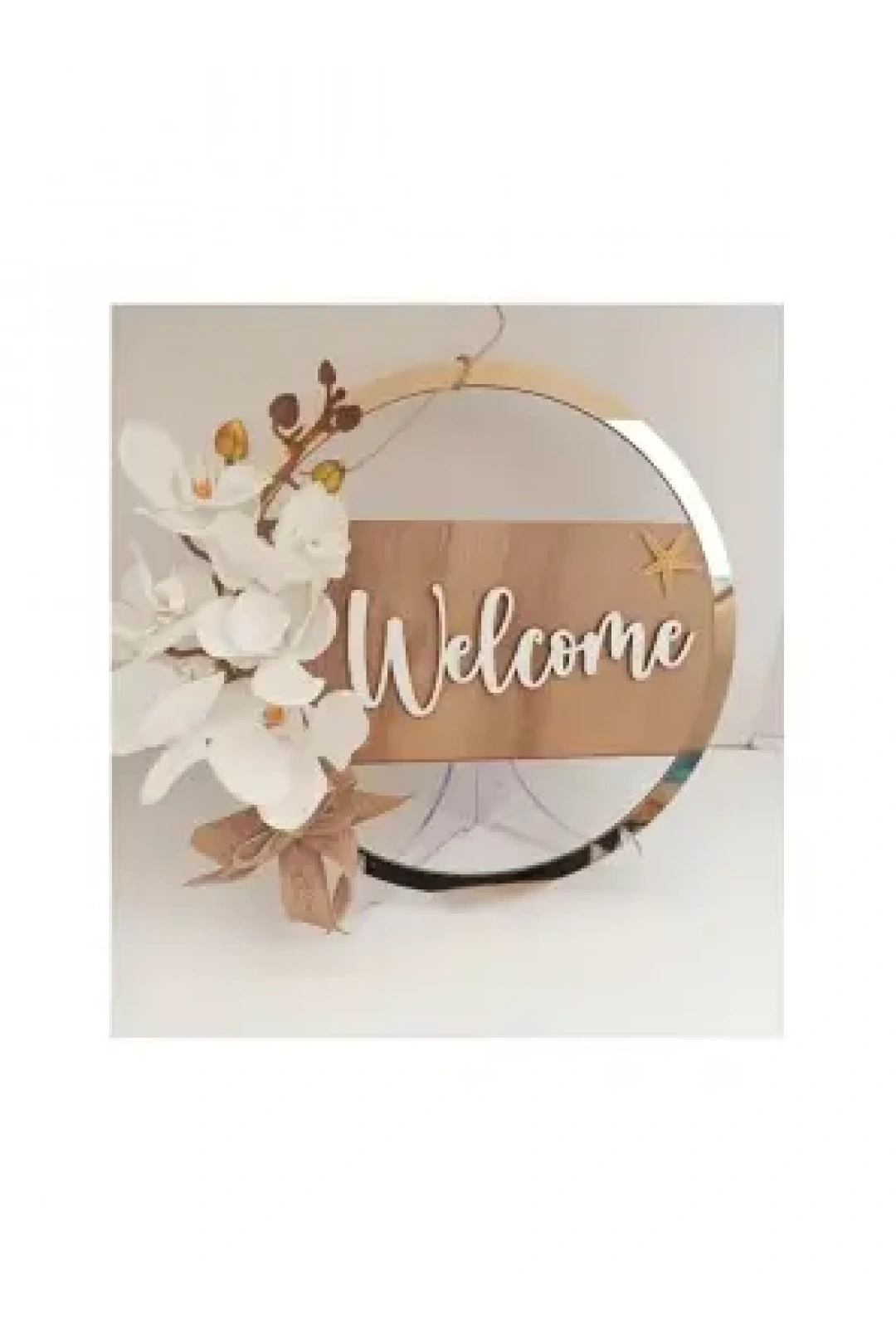 Ebruli Sanat Tasarım  Welcome  Kapı Süsü - Pleksi -