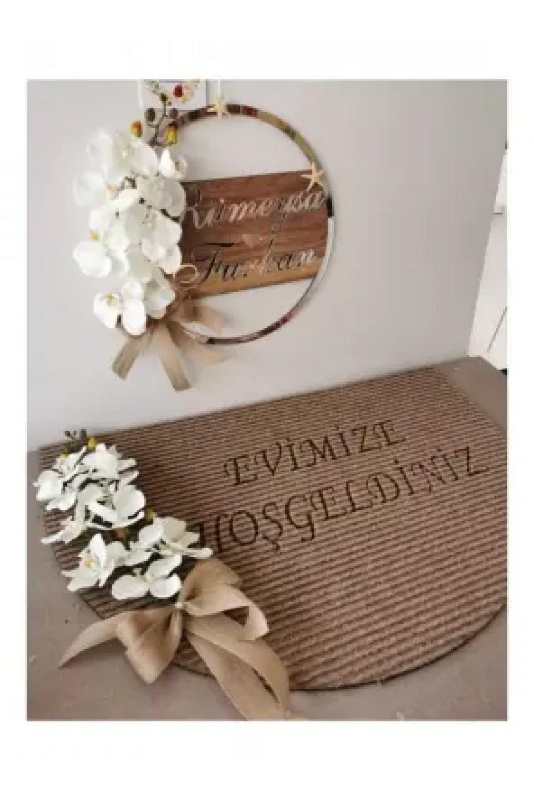 Ebruli Sanat Tasarımı Paspaslı Kapı Süsü