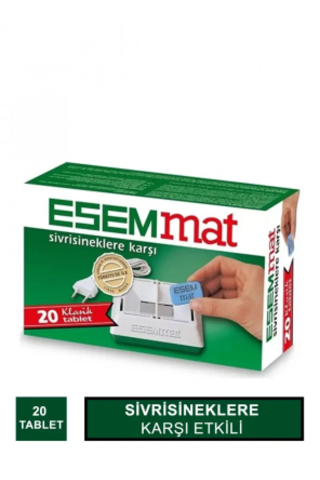 Esemmat Sivrisinek Kovucu 20 Tablet