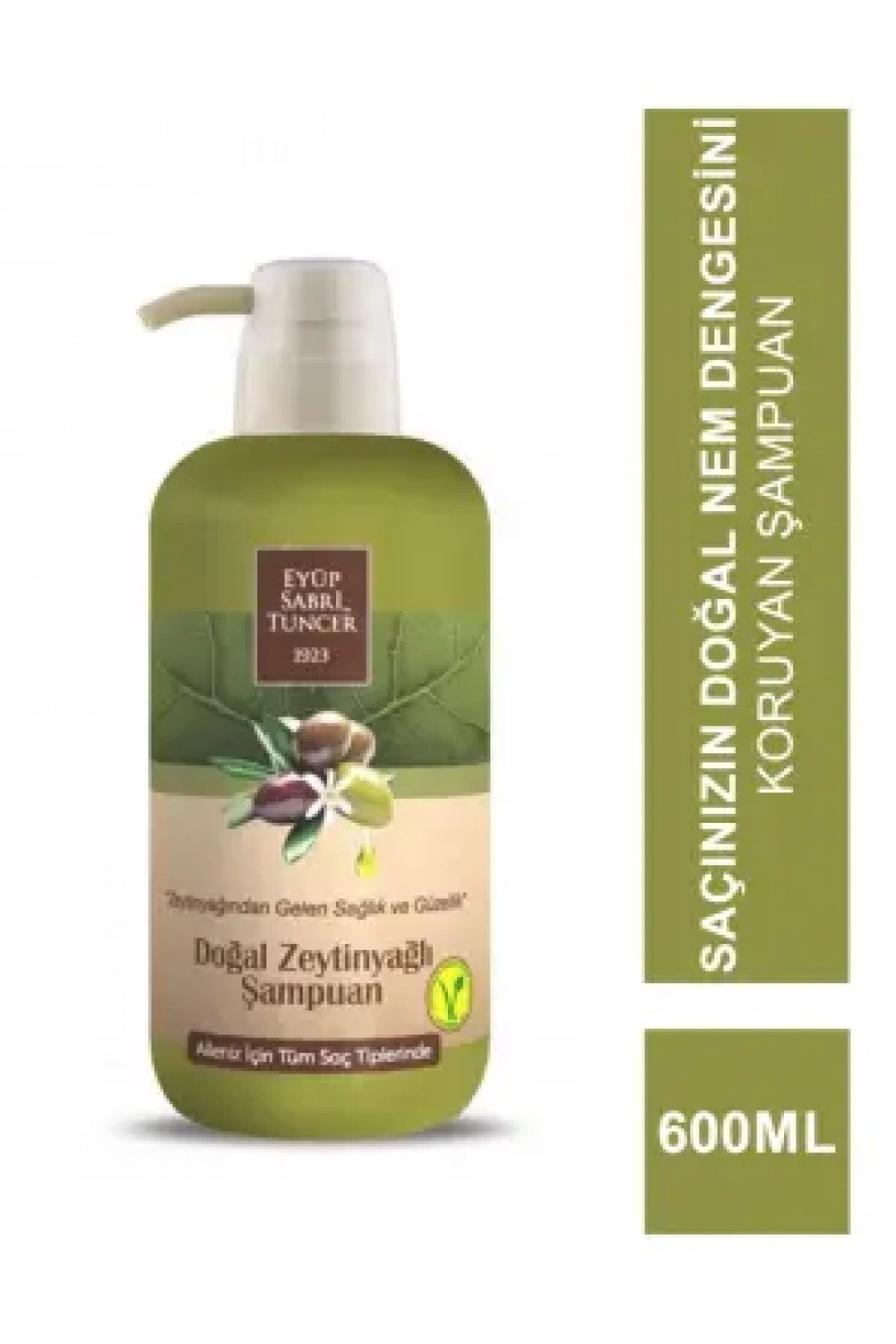 Eyüp Sabri Tuncer Doğal Zeytinyağlı Şampuan 600 ml