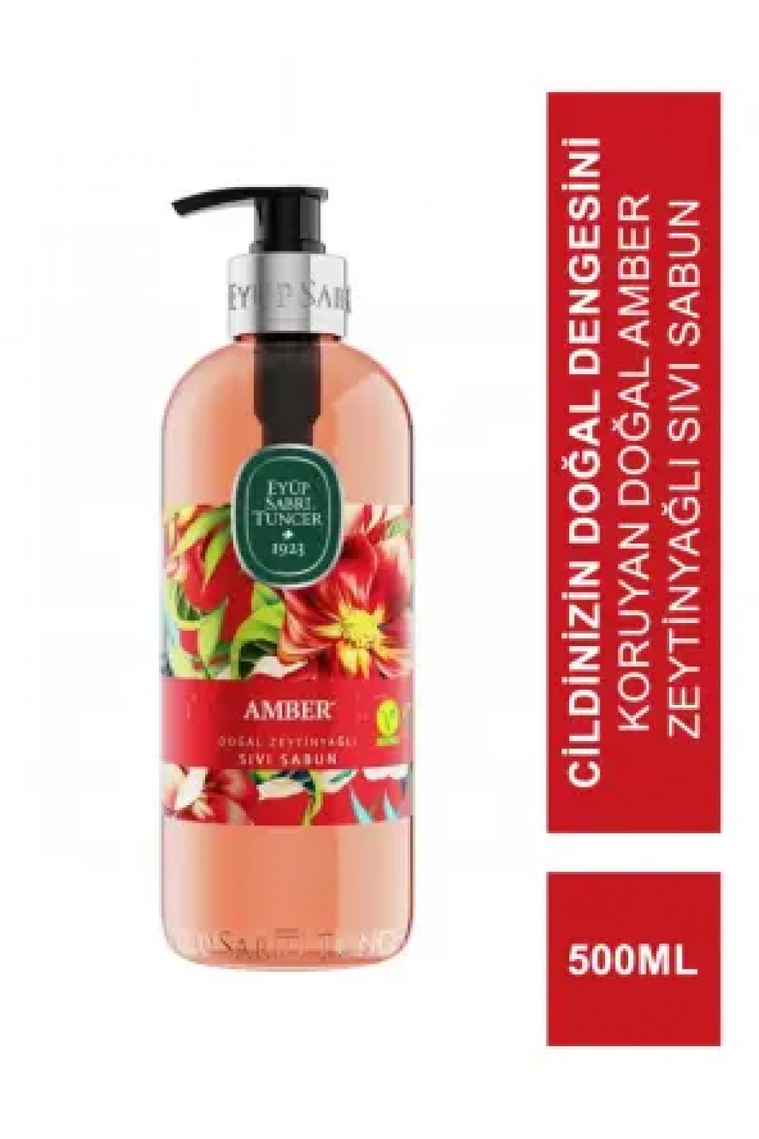 Eyüp Sabri Tuncer Doğal Zeytinyağlı Sıvı Sabun Amber 500 ml