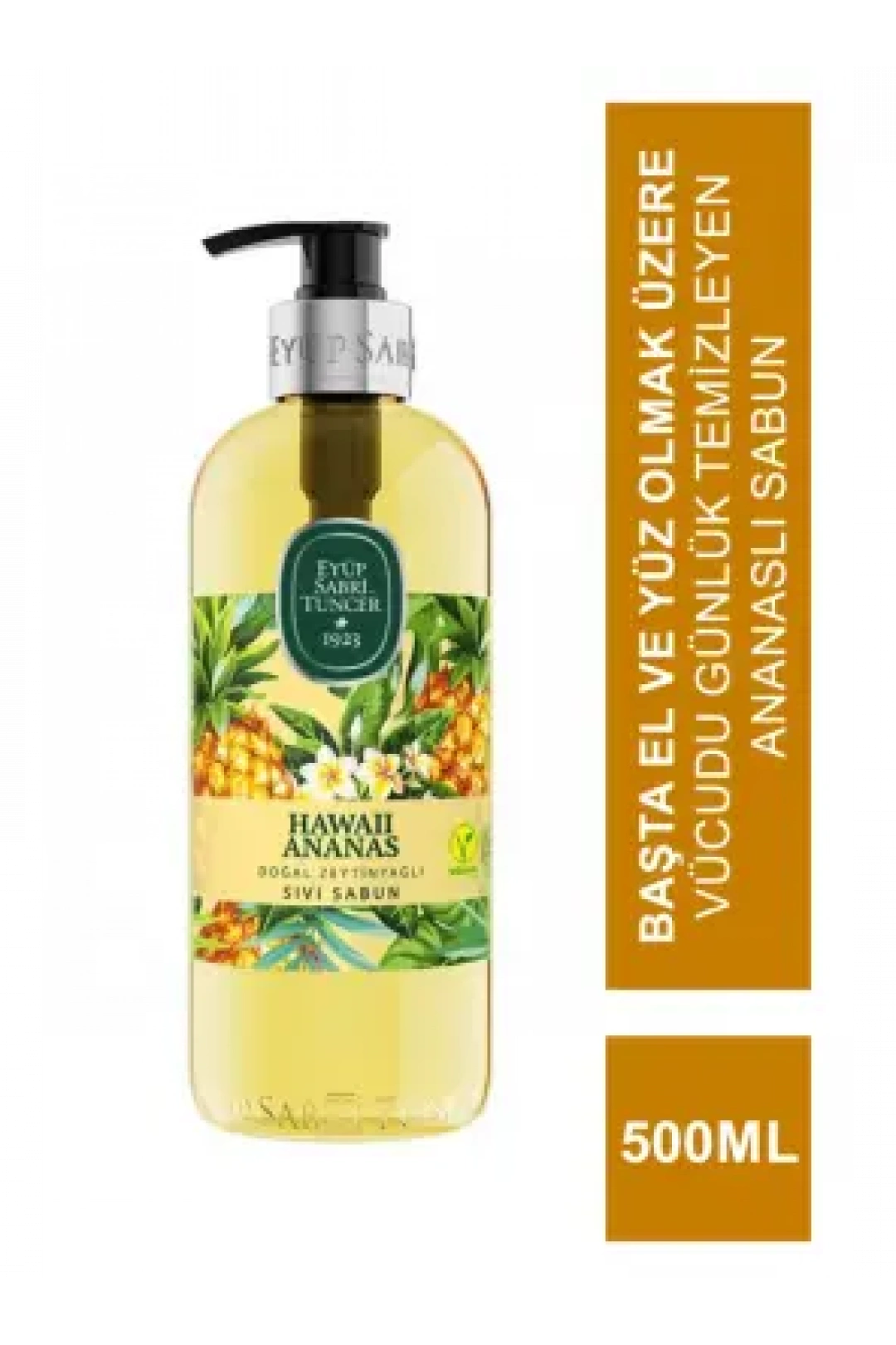 Eyüp Sabri Tuncer Doğal Zeytinyağlı Sıvı Sabun Hawaii Ananas 500 ml