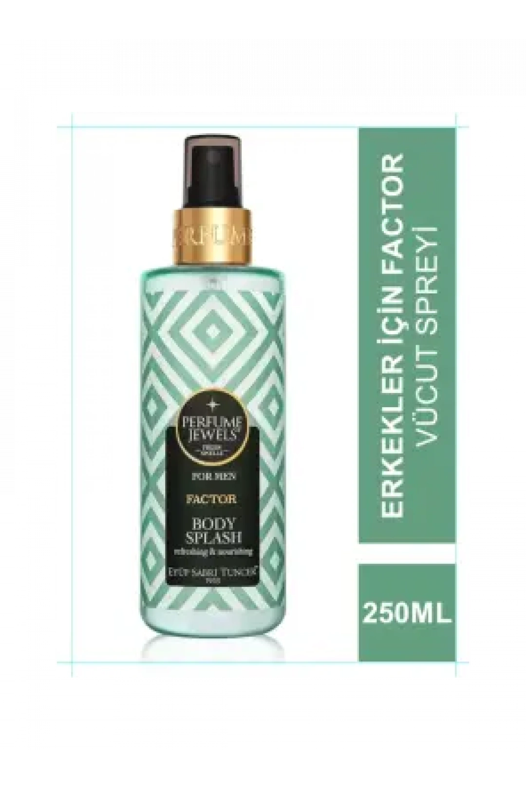 Eyüp Sabri Tuncer Perfume Jewels Factor Erkek Vücut Spreyi 250 ml