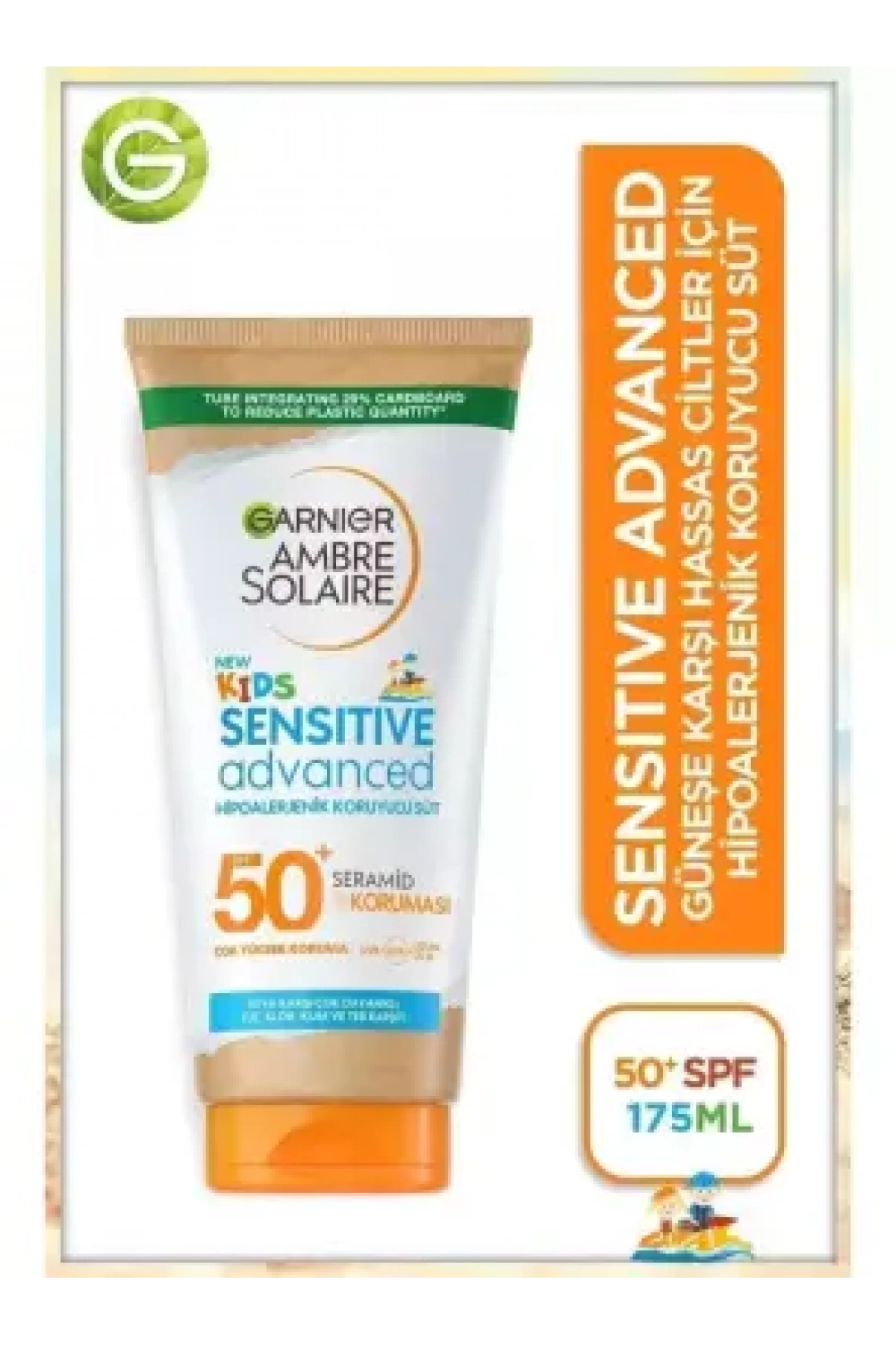 Garnier Ambre Solaire Çocuklar İçin Hipoalerjenik Koruyucu Süt SPF50+ 175 ml