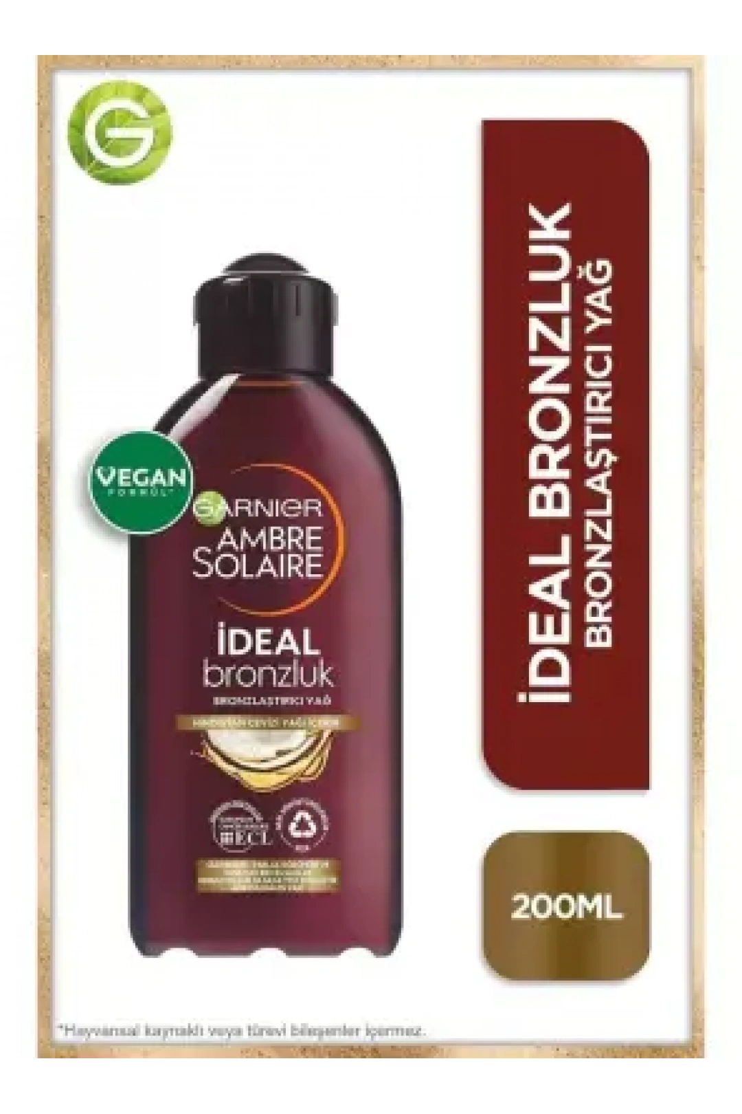 Garnier Ambre Solaire İdeal Bronzluk Bronzlaştırıcı Yağ 200 ml