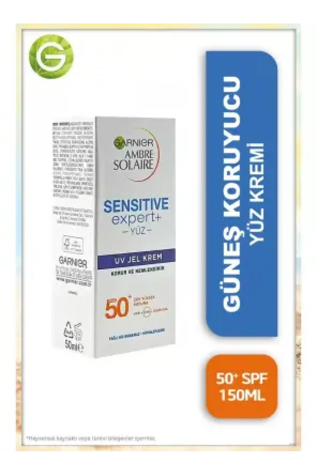 Garnier Ambre Solaire Sensitive Expert Spf50+ Jel Krem 50 ml