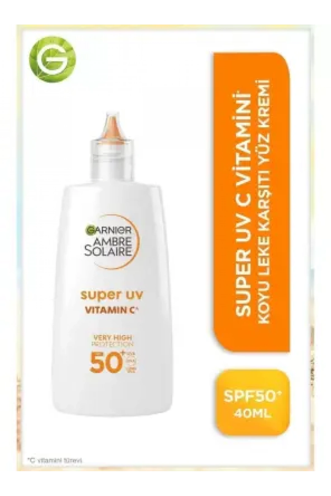 Garnier Ambre Solaire Süper Uv Vit. C Spf50+ Anti Dark Spots Fluid - C Vit. Koyu Leke Karşıtı Fluid - 40 ml