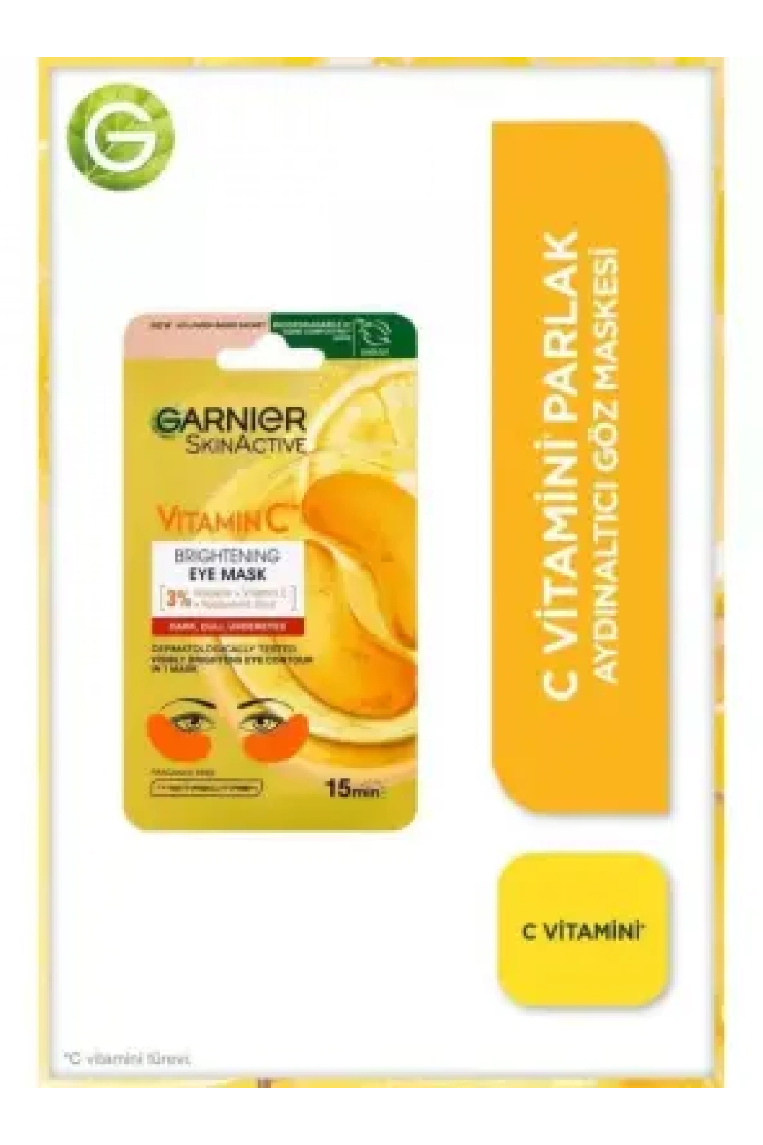 Garnier C Vitamini Parlak Aydınlatıcı Göz Maskesi 5gr