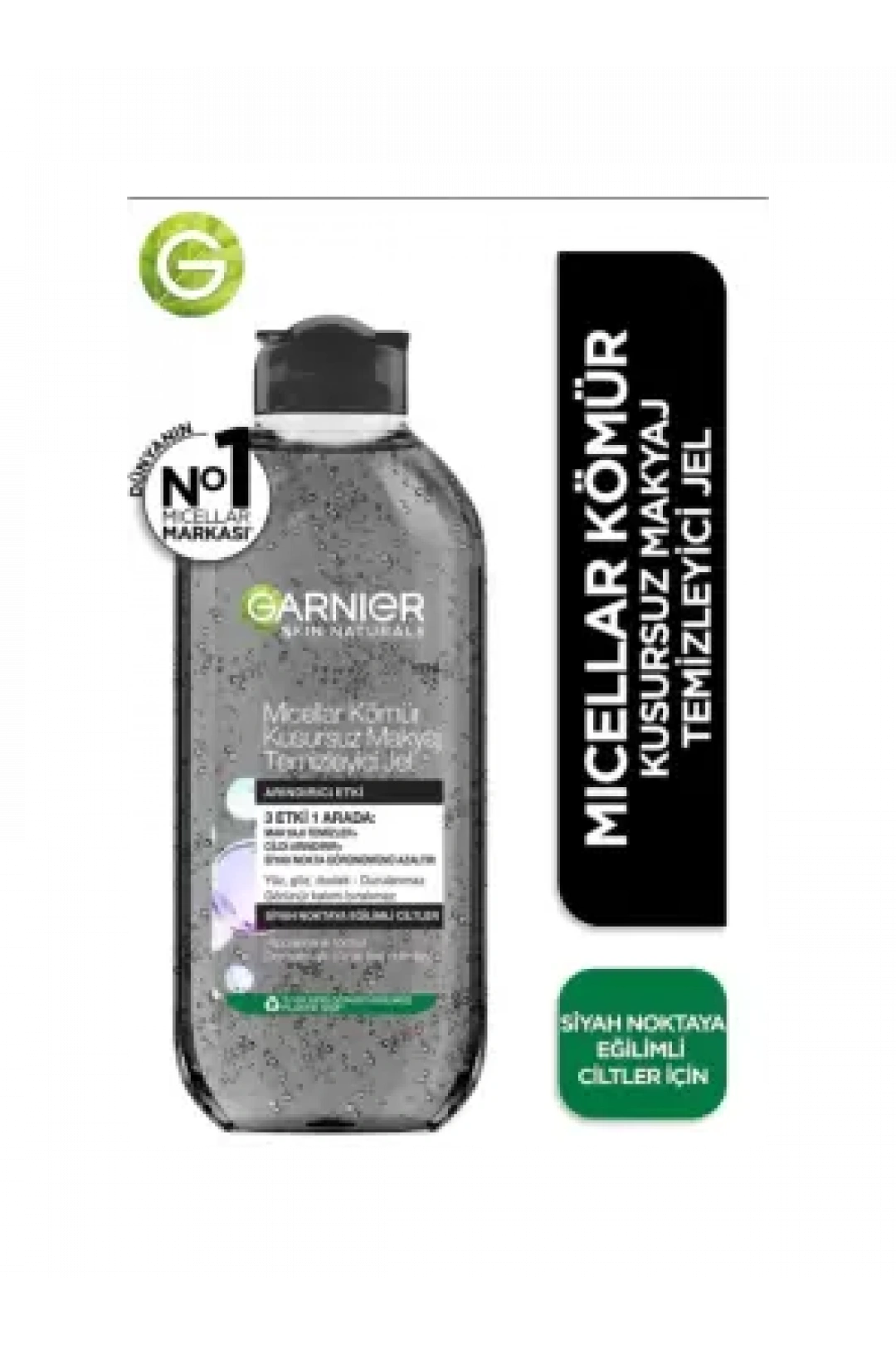 Garnier Miceller Kömür Kusursuz Makyaj Temizleyici Jel 400 ml