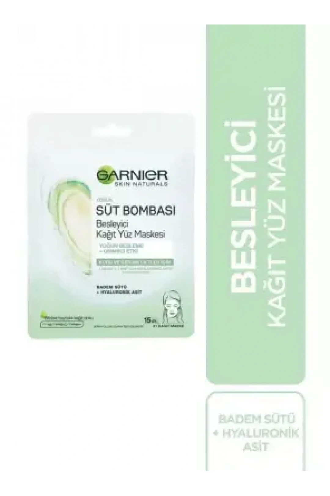Garnier Süt Bombası Badem Sütü Kağıt Maske 28 gr