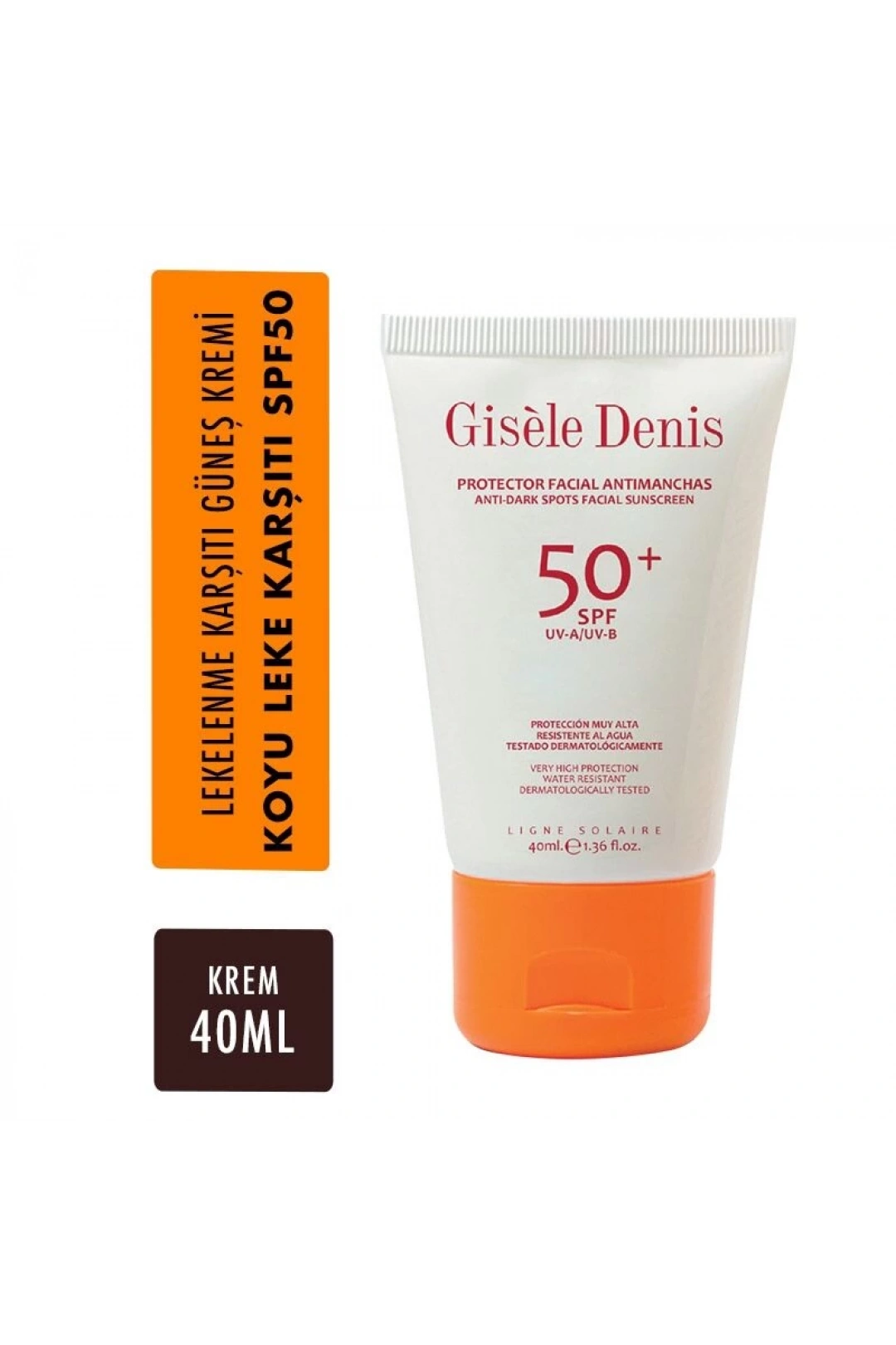 Gisele Denis Anti Dark Facial Suncreen SPF50+ - Yüz İçin Leke Karşıtı Güneş Koruma Kremi - 40 ml