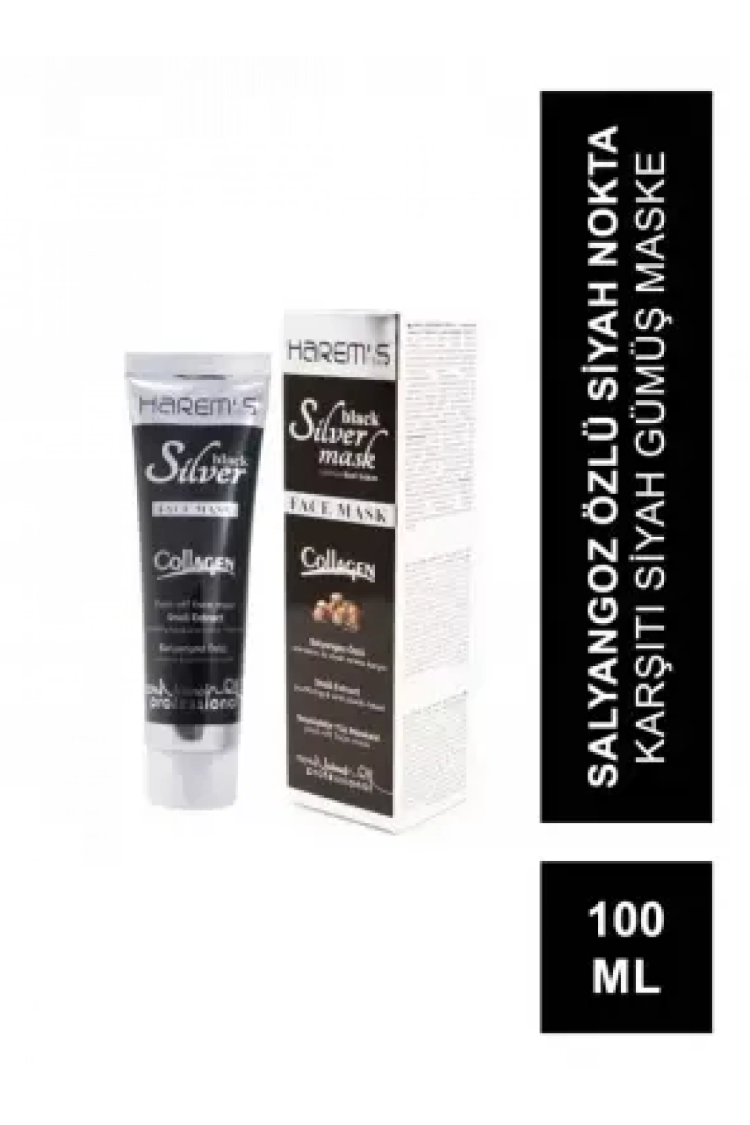 Harems Black Silver Mask Siyah Gümüş Maske 100 ML