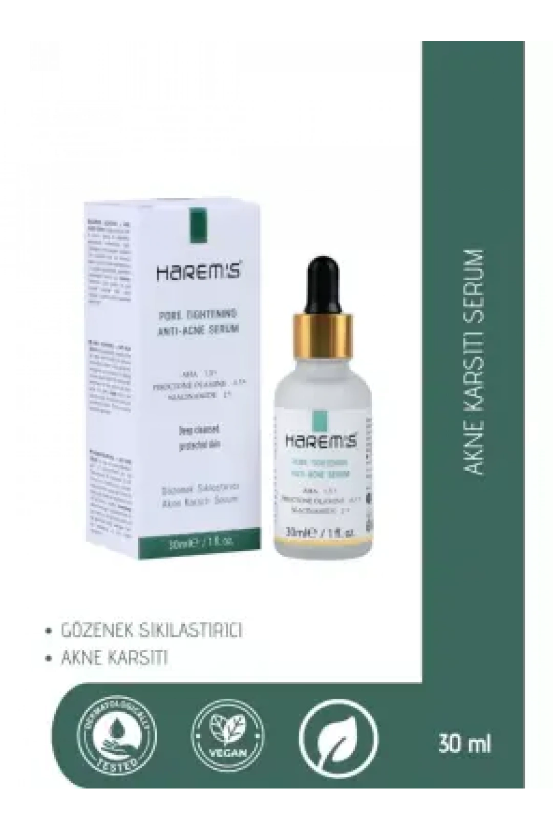 Harems Gözenek Sıkılaştırcı Akne Karşıtı Serum 30 ml