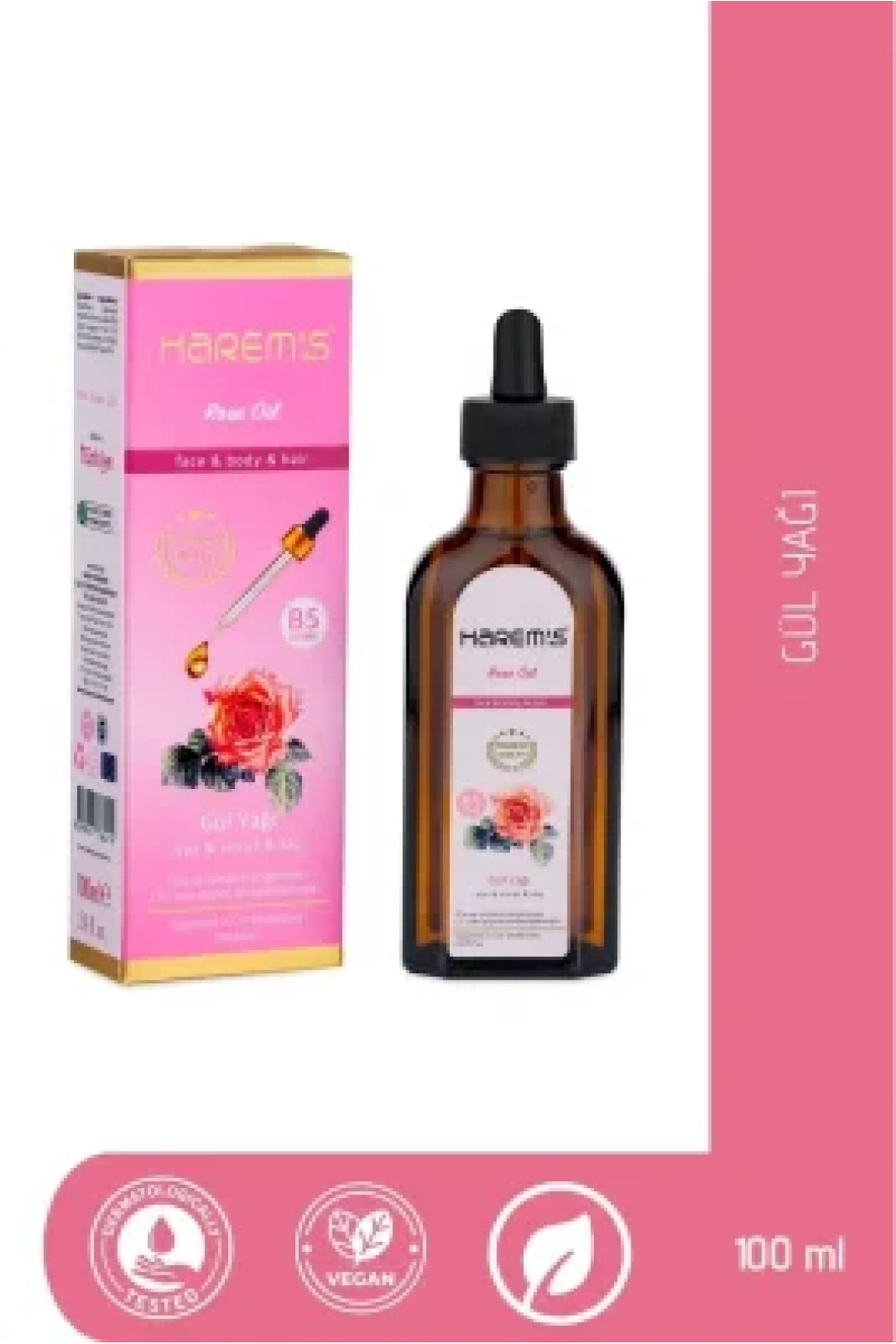 Harems Gül Yağı 100ml