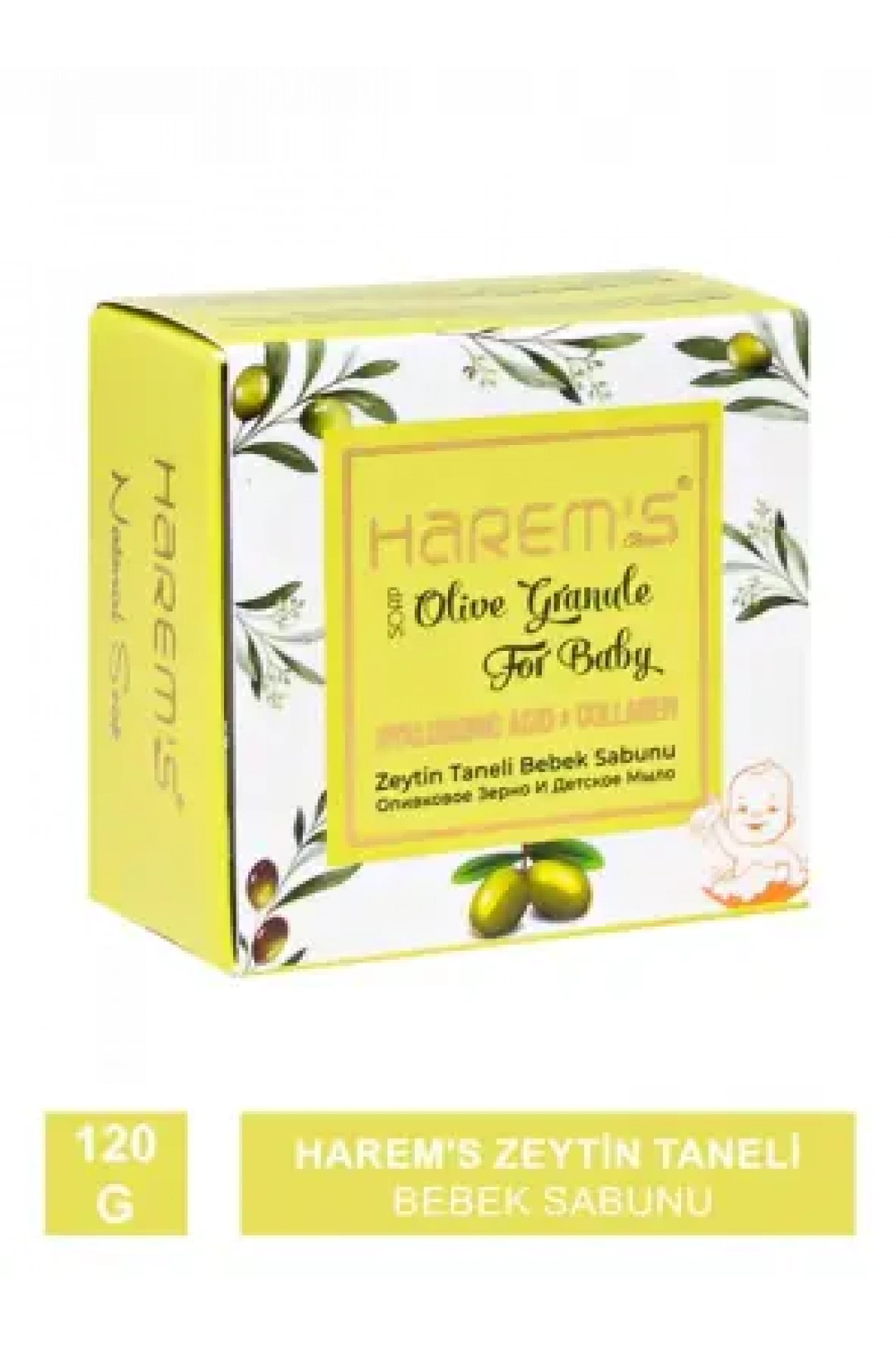 Harems Zeytin Taneli Bebek Sabunu 120g