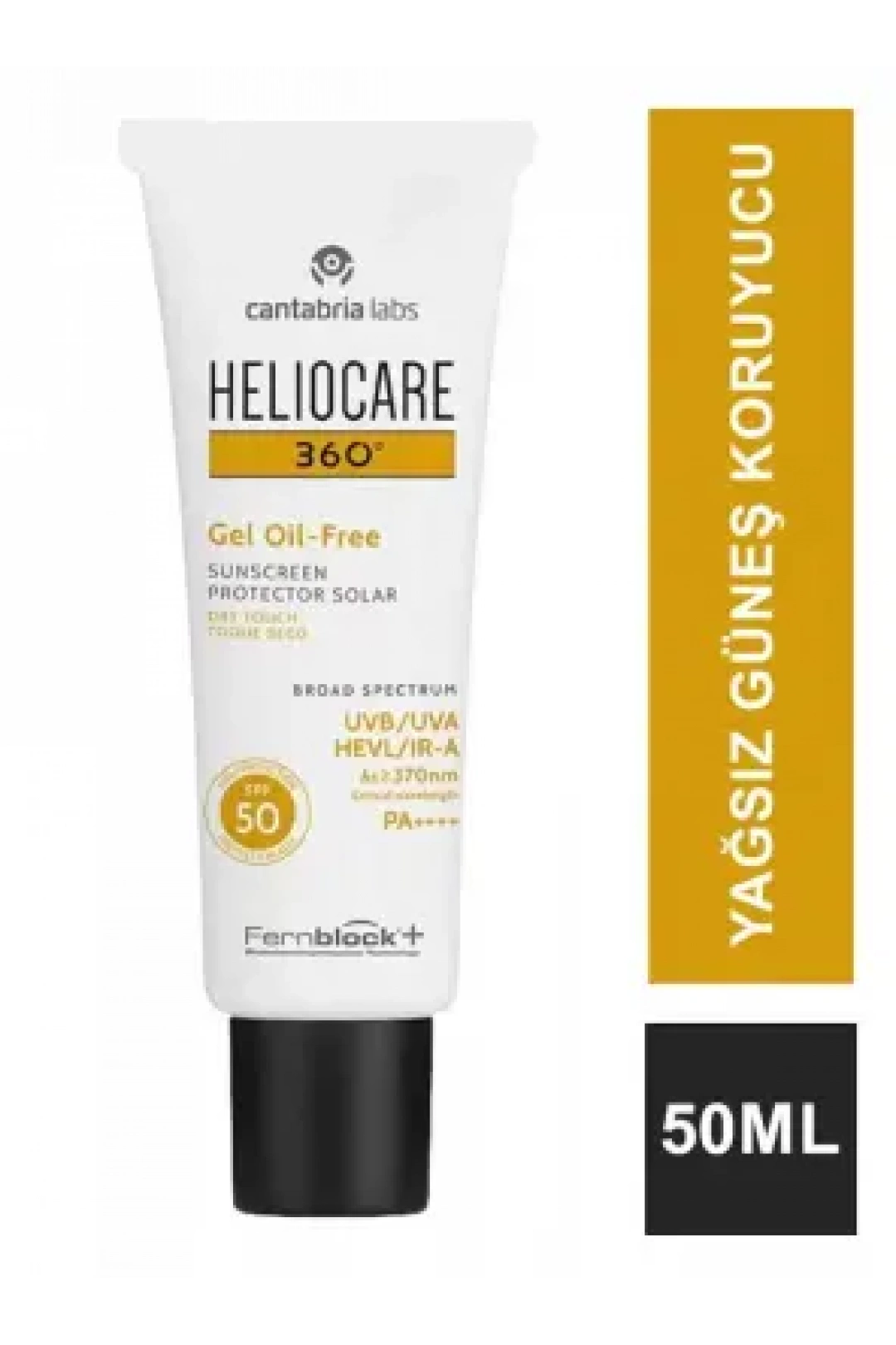 Heliocare 360 Oil Free SPF+50 Jel Yağsız Güneş Koruyucu 50 ml
