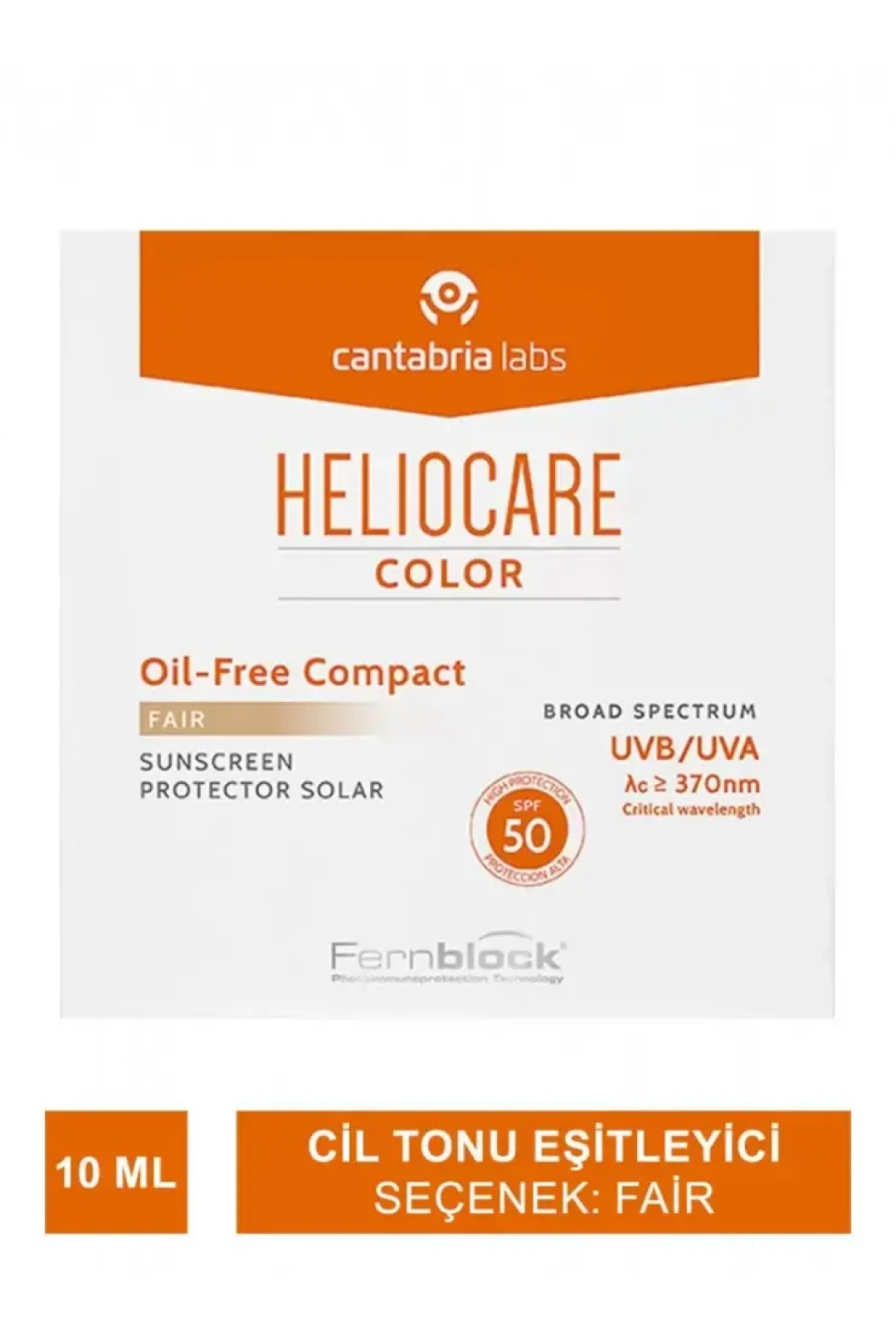 Heliocare Color SPF 50+ Oil Free Compact Yağsız Güneş Koruyucu 10 ml